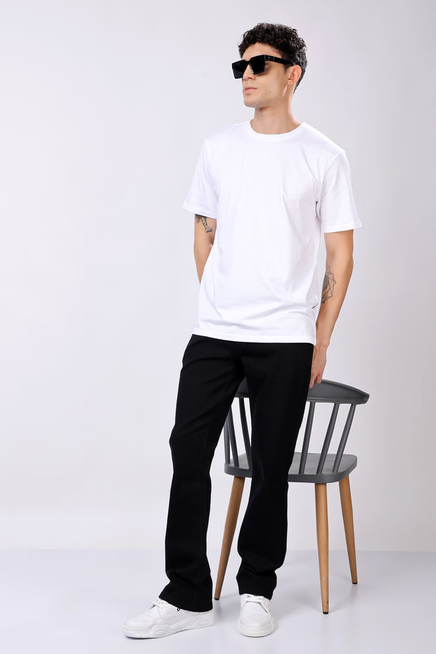 STYLOX Round Neck Solid T-Shirt