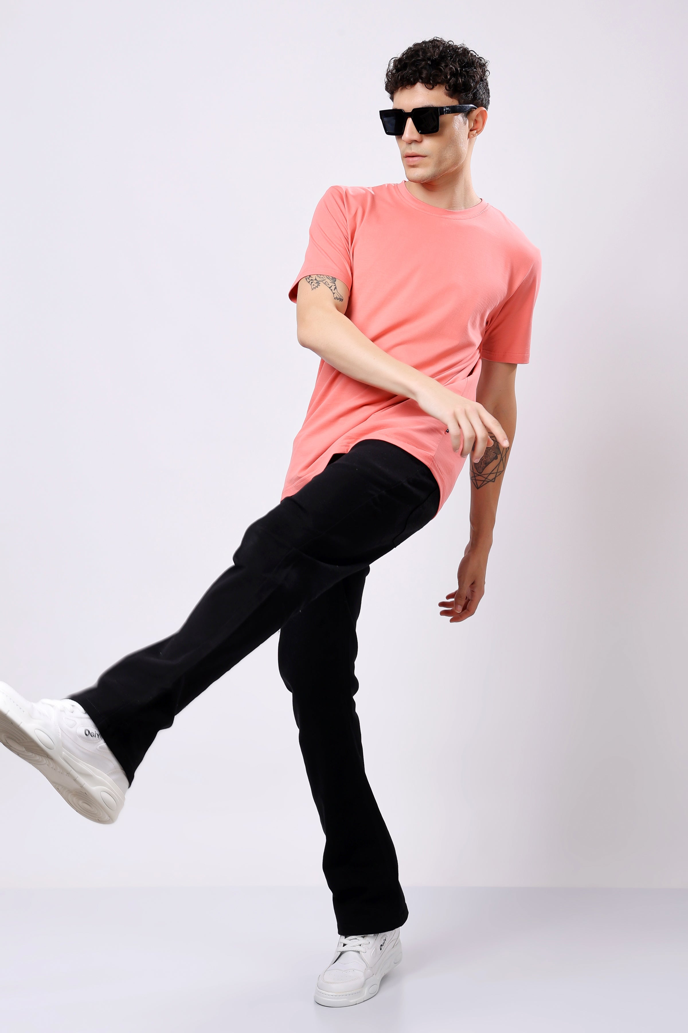 STYLOX Round Neck Solid T-Shirt - Stylox