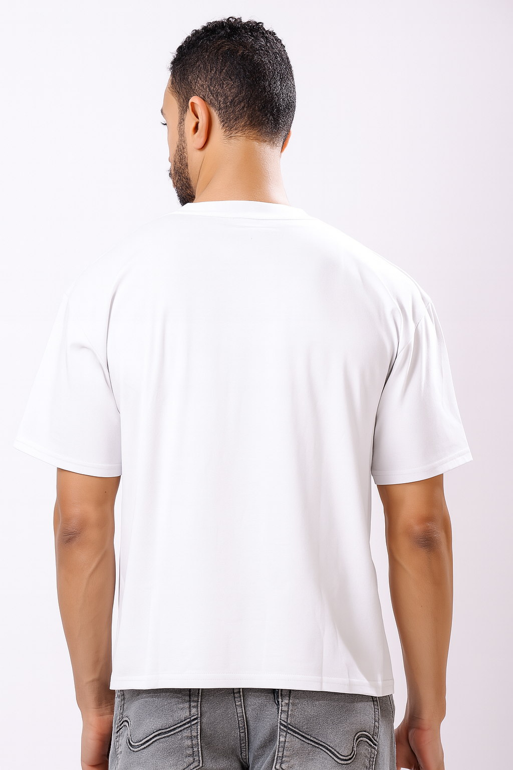 Stylox Men’s Drop Shoulder Round Neck Solid T-Shirt – Oversized Fit, Trendy &amp; Comfortable Casual Wear