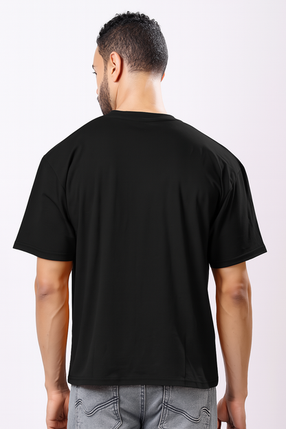 Stylox Men’s Drop Shoulder Round Neck Solid T-Shirt – Oversized Fit, Trendy &amp; Comfortable Casual Wear