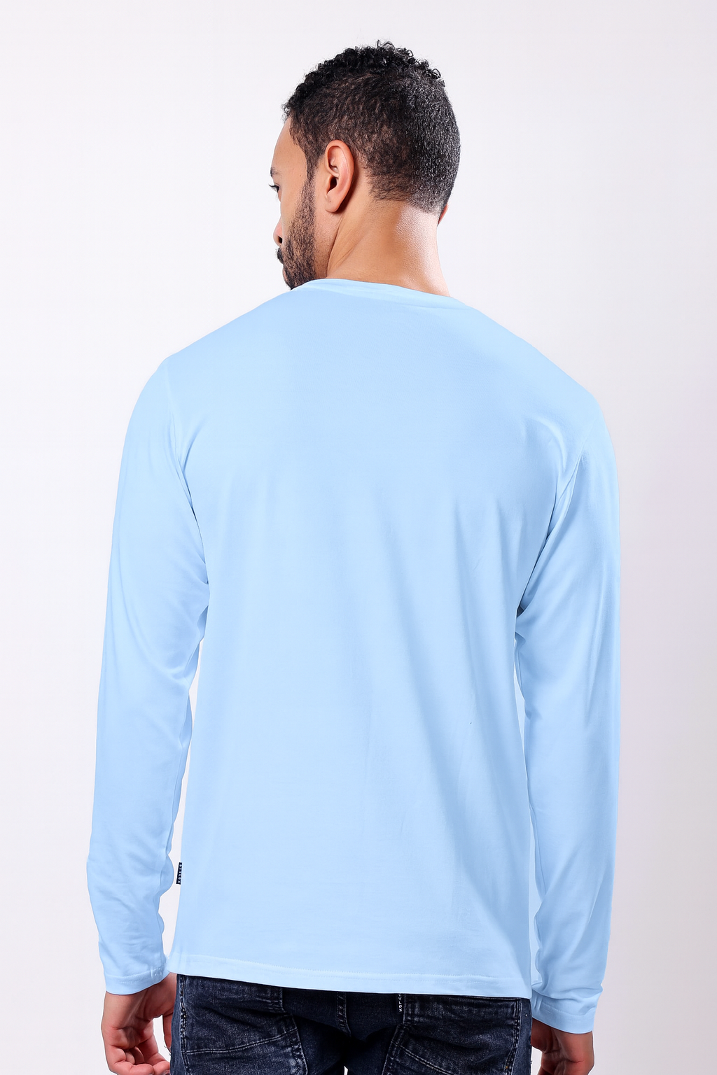 Stylox Men’s Round Neck Full Sleeve Solid T-Shirt | Premium Cotton Casual Plain Tee for Everyday Comfort &amp; Style