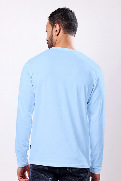 Stylox Men’s Round Neck Full Sleeve Solid T-Shirt | Premium Cotton Casual Plain Tee for Everyday Comfort &amp; Style