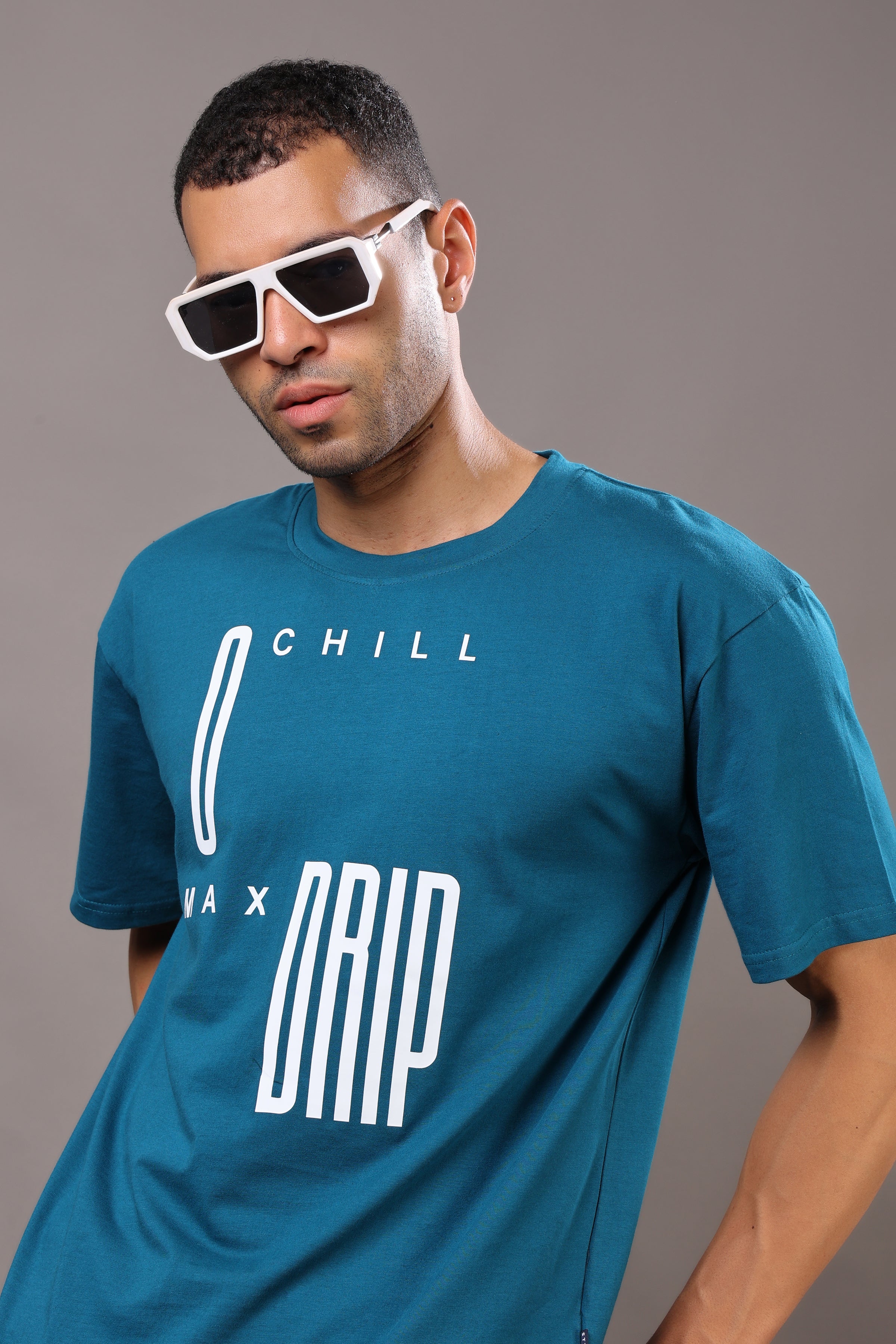Stylox Men’s Oversized Graphic Printed Crew Neck Casual T-Shirt
