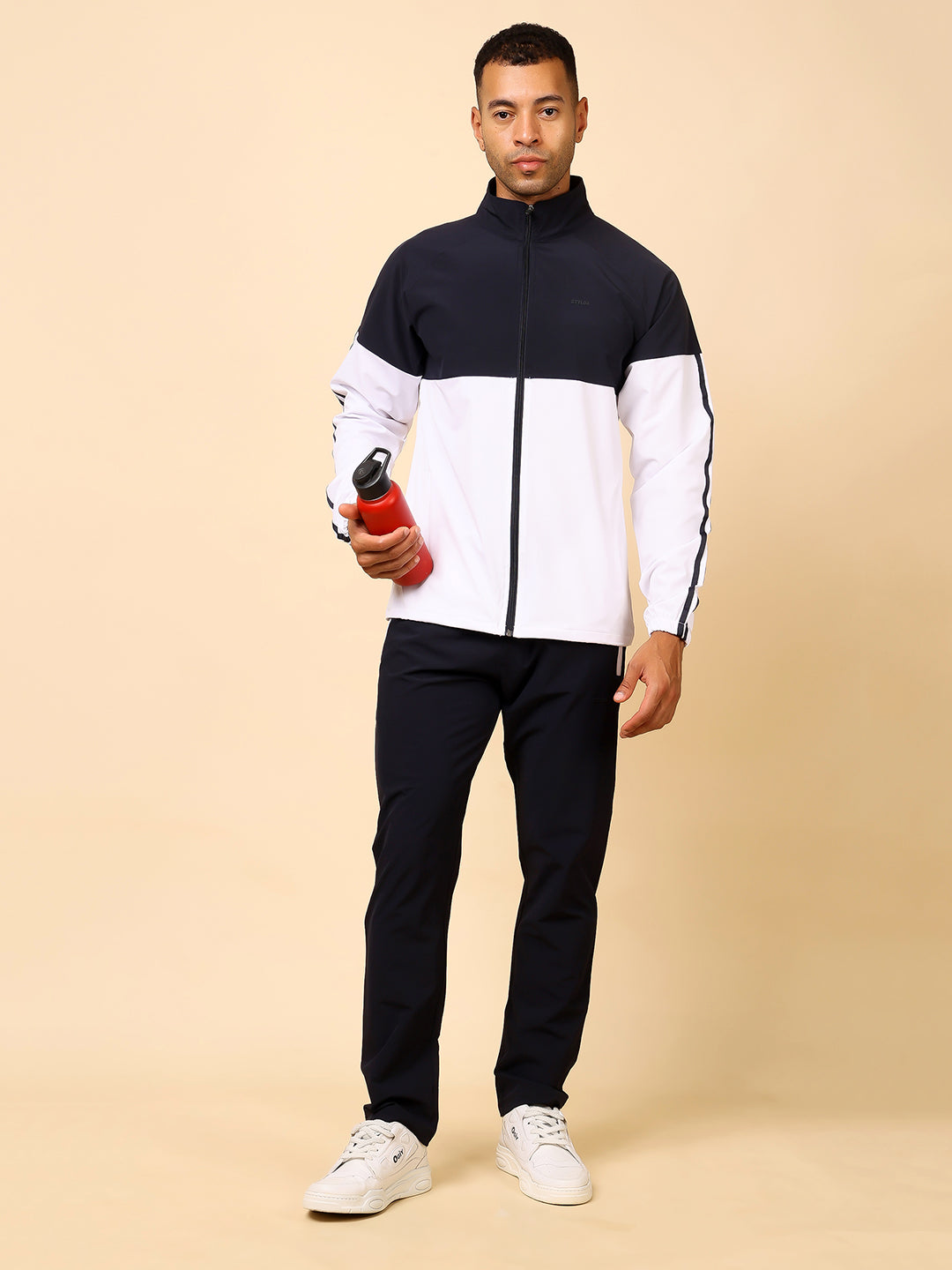 Stylox Men’s Tracksuit – Stylish Full Set for Sports, Gym & Casual Wear (Navy)