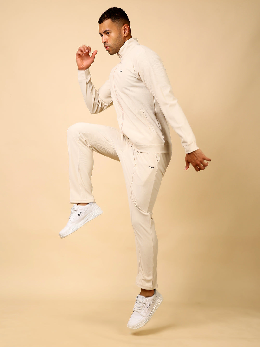 Stylox Men’s Solid Tracksuit – Stylish Full Set for Sports, Gym & Casual Wear - Stylox