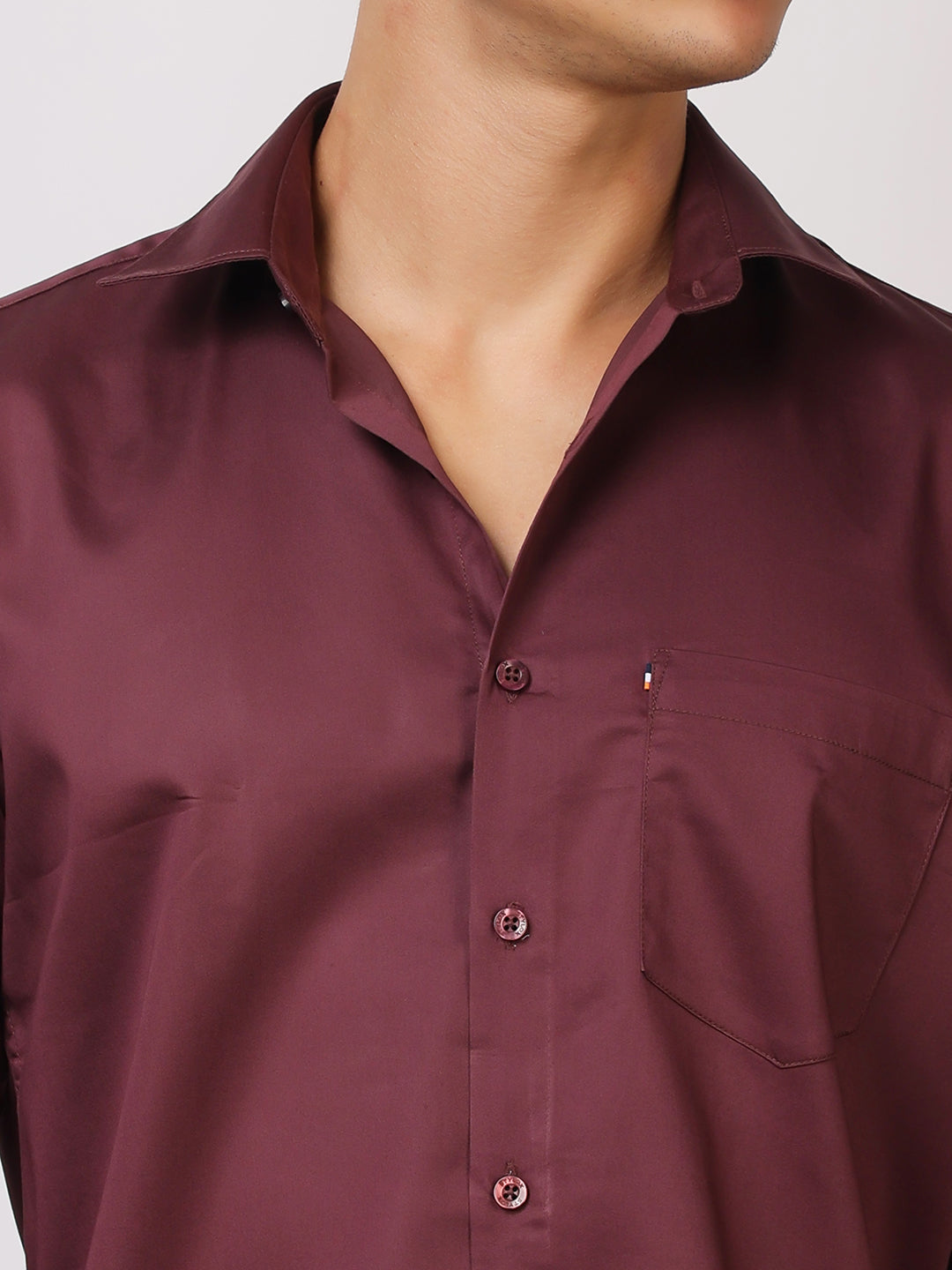 Stylox Men's Full Sleeve Solid Partywear Casual Shirt – Premium Shine Finish Cotton Blend Regular Fit Shirt for Stylish Evening & Occasion Wear - Stylox