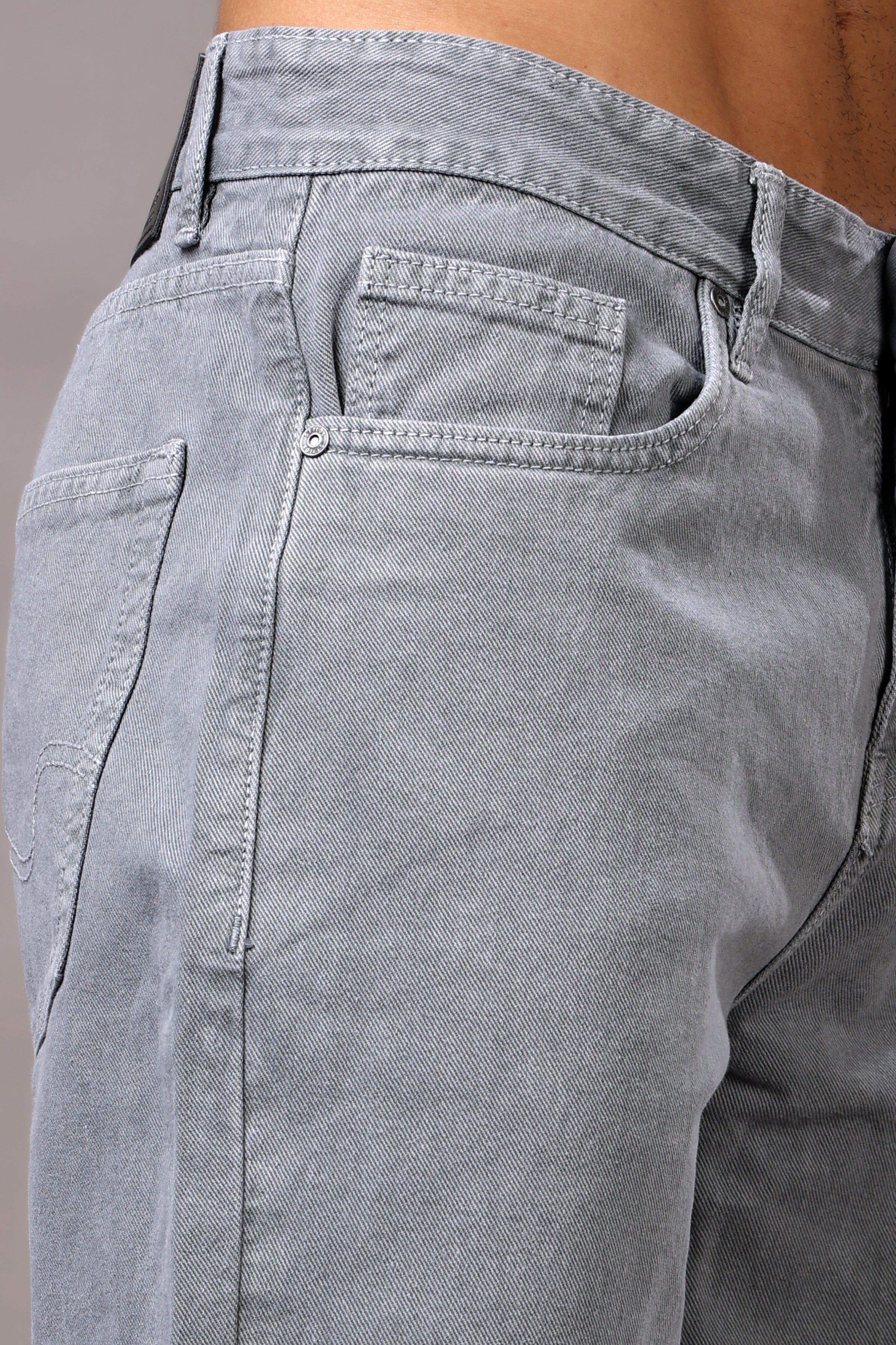 Stylox Men’s Relaxed Fit Denim Jeans - Ash Grey, Black, Steel Grey, Fossil Grey & Olive