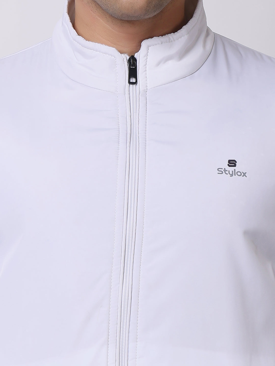Stylox Men’s High-Neck Winter Jacket – Lightweight Windcheater with Warm Lining & Full-Zip Closure