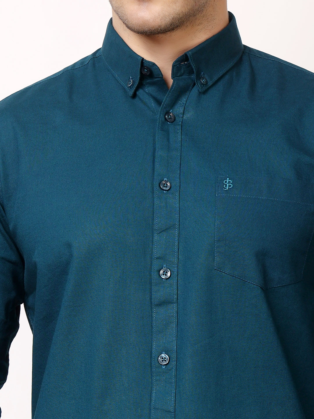 Stylox Men’s Premium Oxford Full Sleeve Solid Shirt | Casual &amp; Formal Wear | Soft Cotton Blend