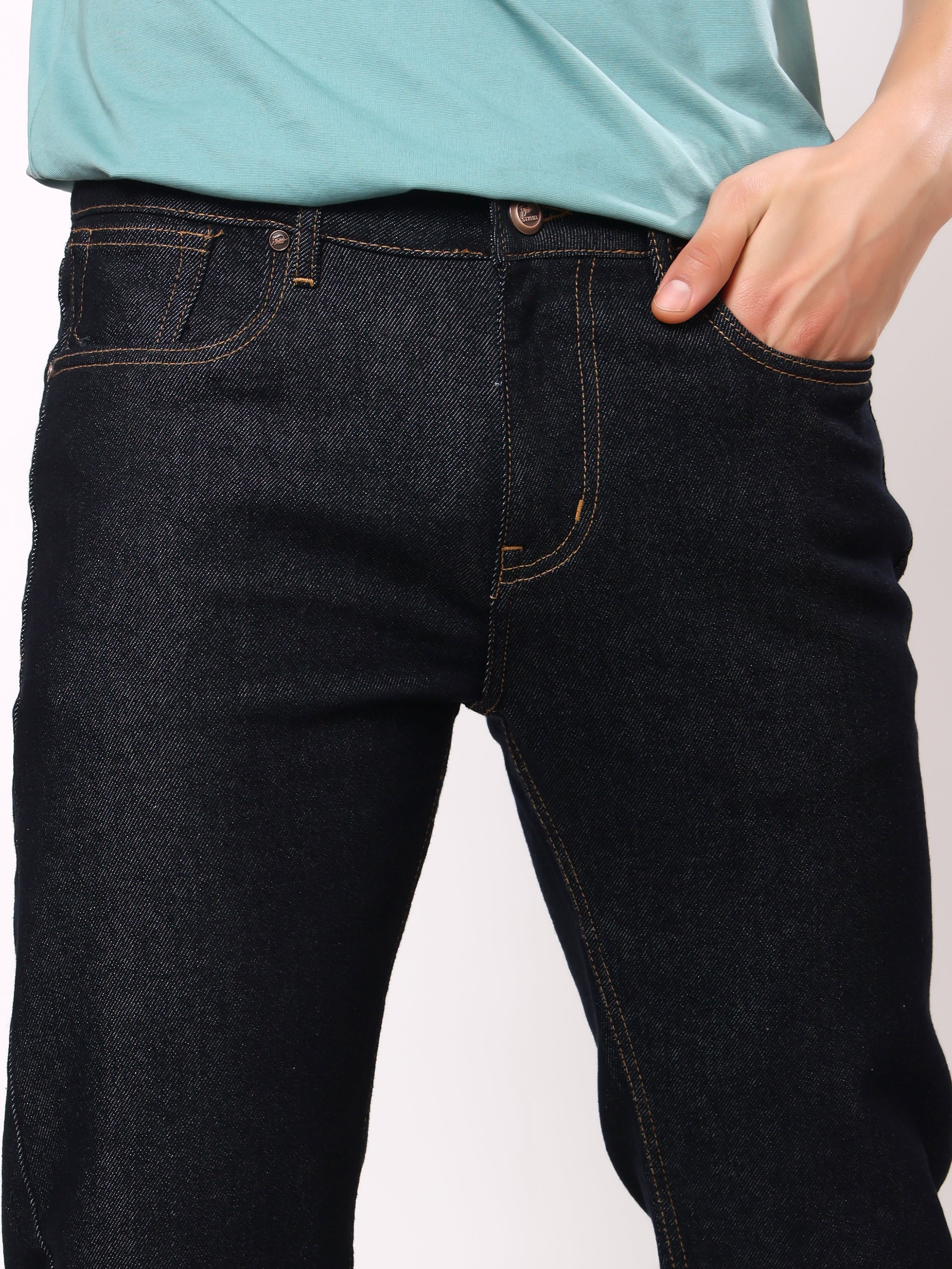 Stylox Men’s Comfort Fit No-Fade Stretchable Denim Jeans