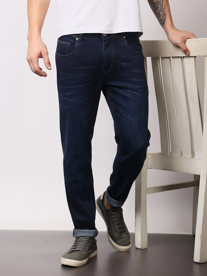 Stylox Men’s Ankle Fit Washed Jeans | Stretchable Denim Jeans for Men | Stylish Tapered Fit Casual Jeans for Trendy Look
