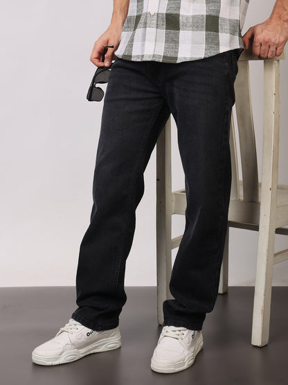 Stylox Men’s Comfort Fit Solid Jeans | Premium Stretchable Plain Denim Jeans for Men | Mid-Rise Relaxed Fit Jeans