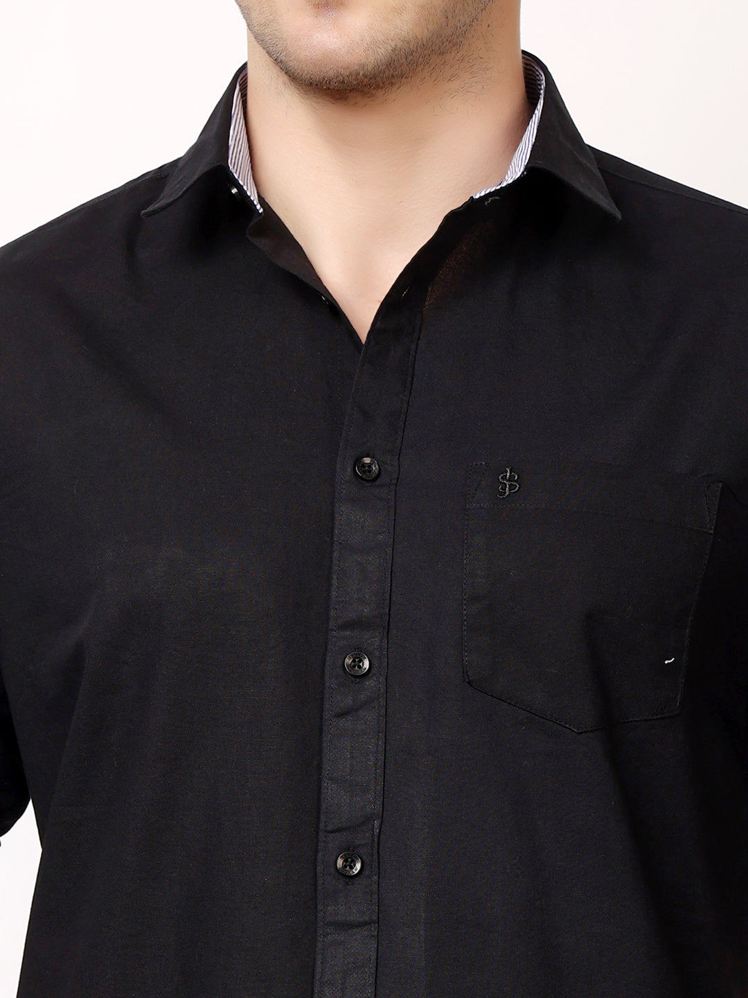 Stylox Men’s Regular Fit Oxford Full Sleeve Solid Shirt | Premium Cotton Blend Casual & Formal Wear - Stylox