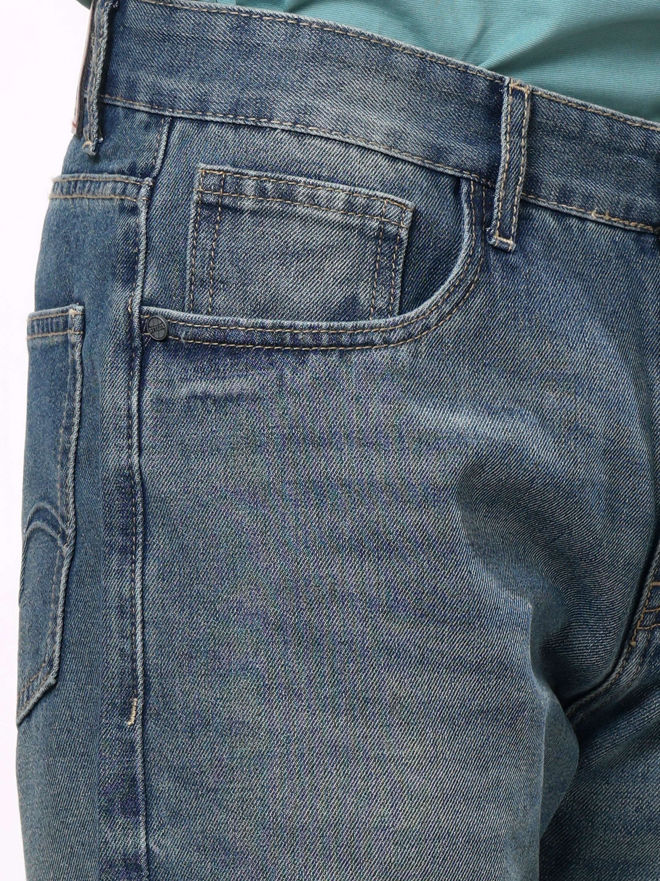 Stylox Men’s Baggy Fit Non-Stretch Wide Leg Casual Streetwear Denim Jeans