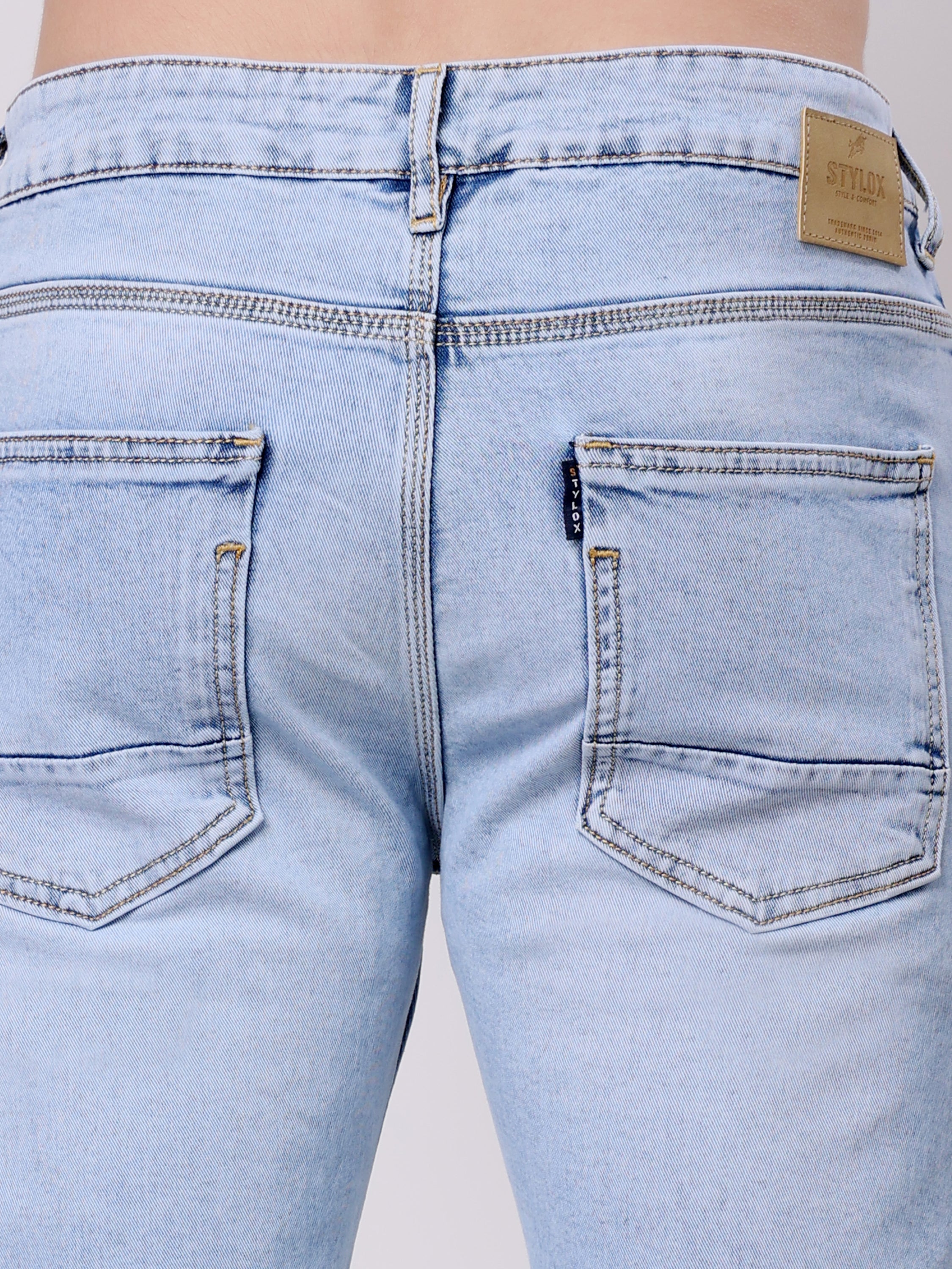 Stylox Men’s Stretchable Comfort Fit Denim Jeans - Stylox