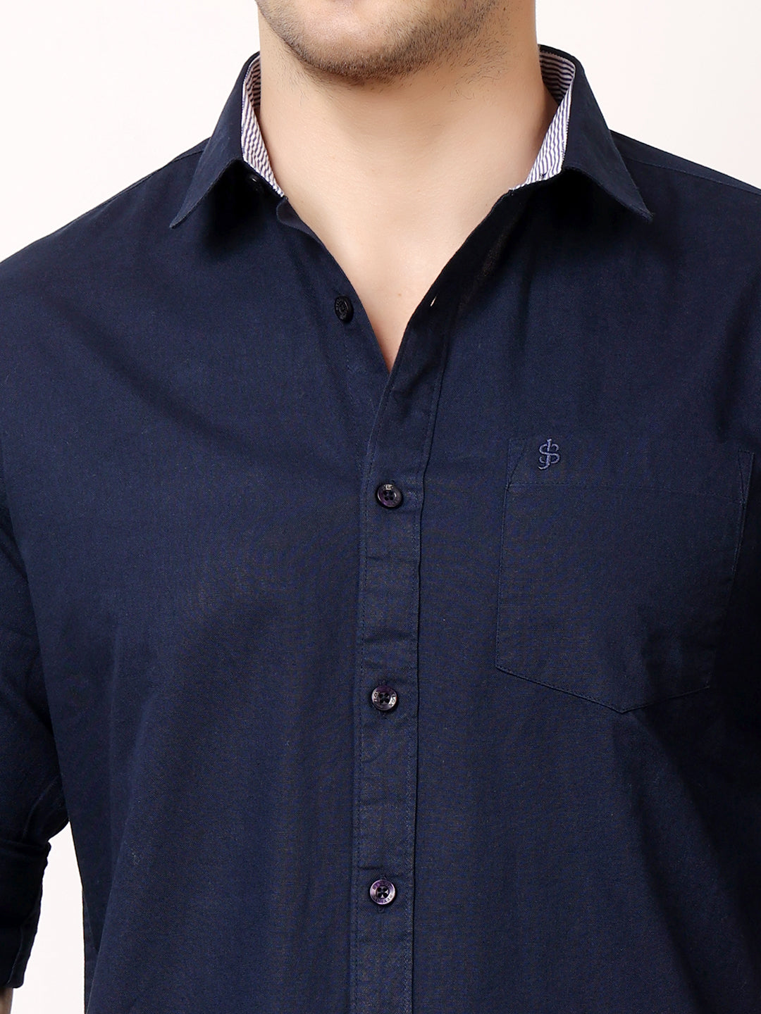 Stylox Men’s Regular Fit Oxford Full Sleeve Solid Shirt | Premium Cotton Blend Casual & Formal Wear - Stylox