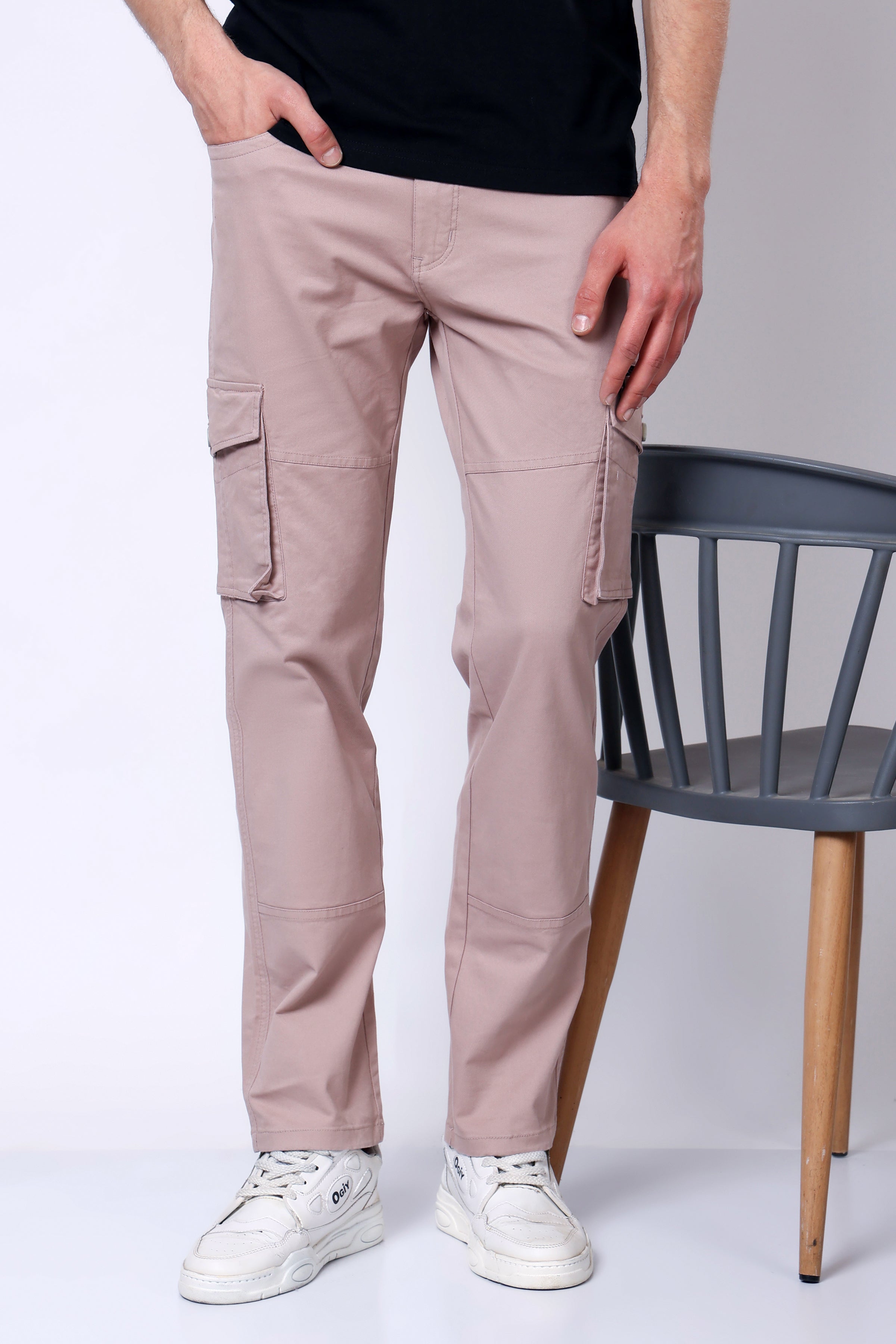 Stylox Men’s Regular Fit Utility Cargo Pants with Multi Pockets - Stylox