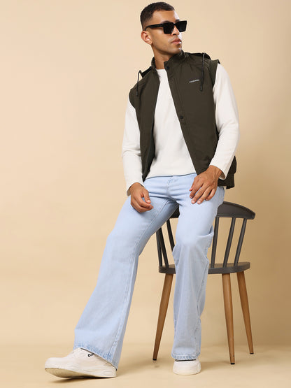 Stylox Sleeveless Solid Men’s Jacket | Lightweight Zip-Up Casual &amp; Sportswear Jacket
