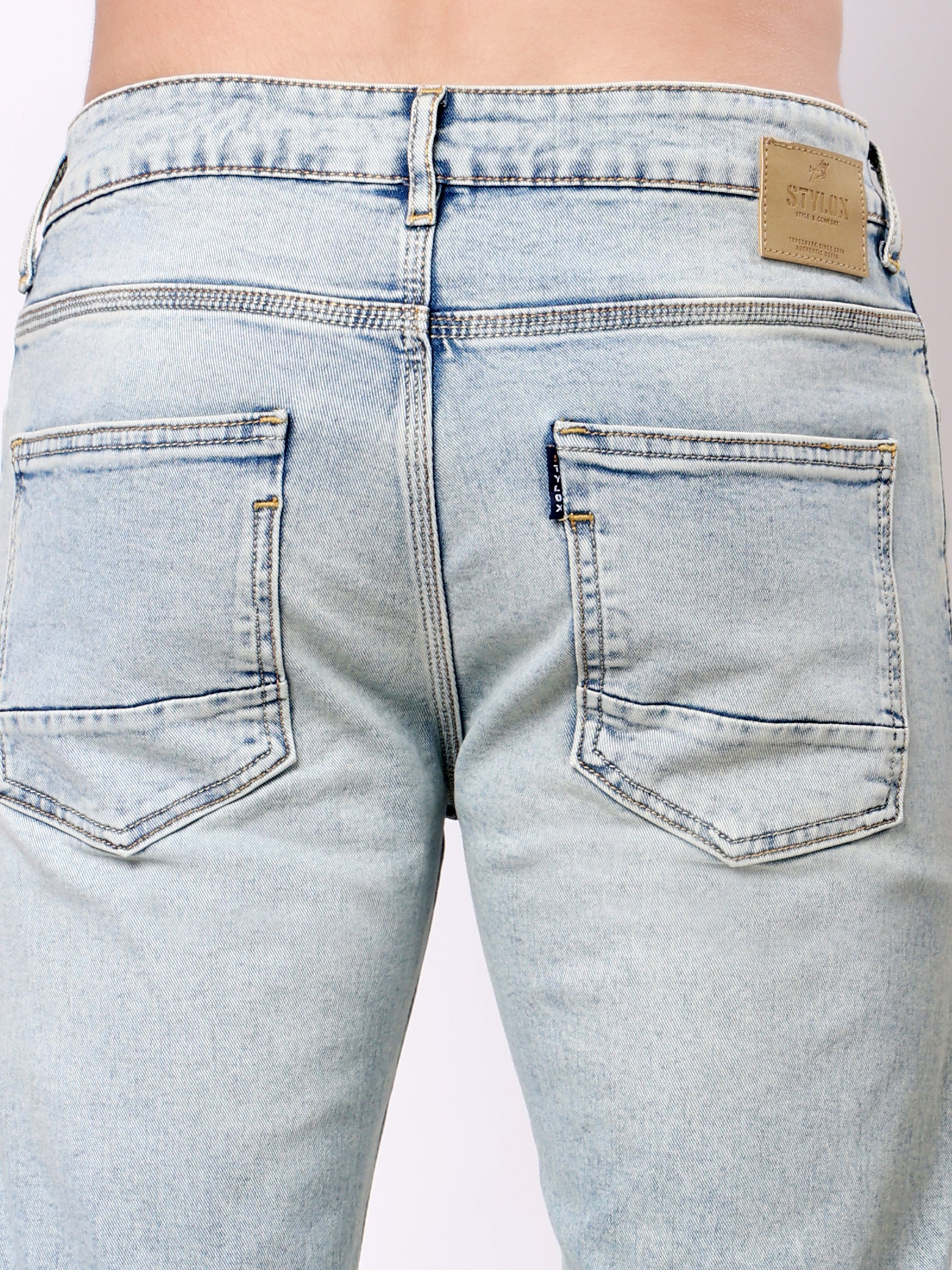 Stylox Men’s Stretchable Comfort Fit Denim Jeans - Stylox