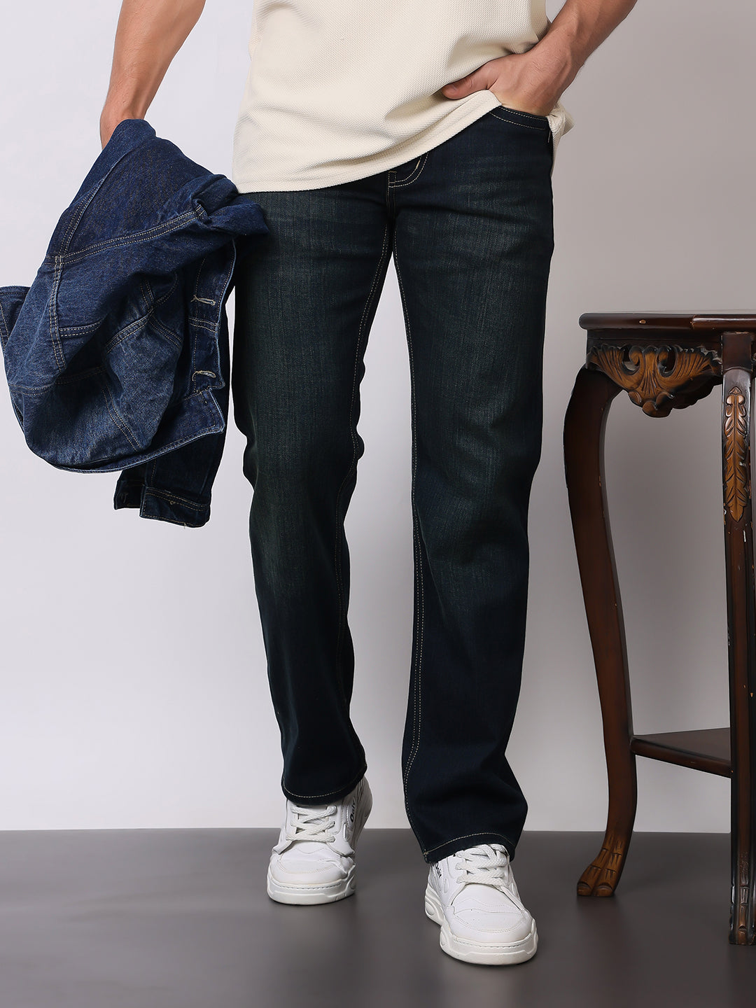 Stylox Men’s Comfort Fit Denim Jeans | Stylish Mid-Rise Jeans | Perfect for Work & Weekend Wear - Stylox