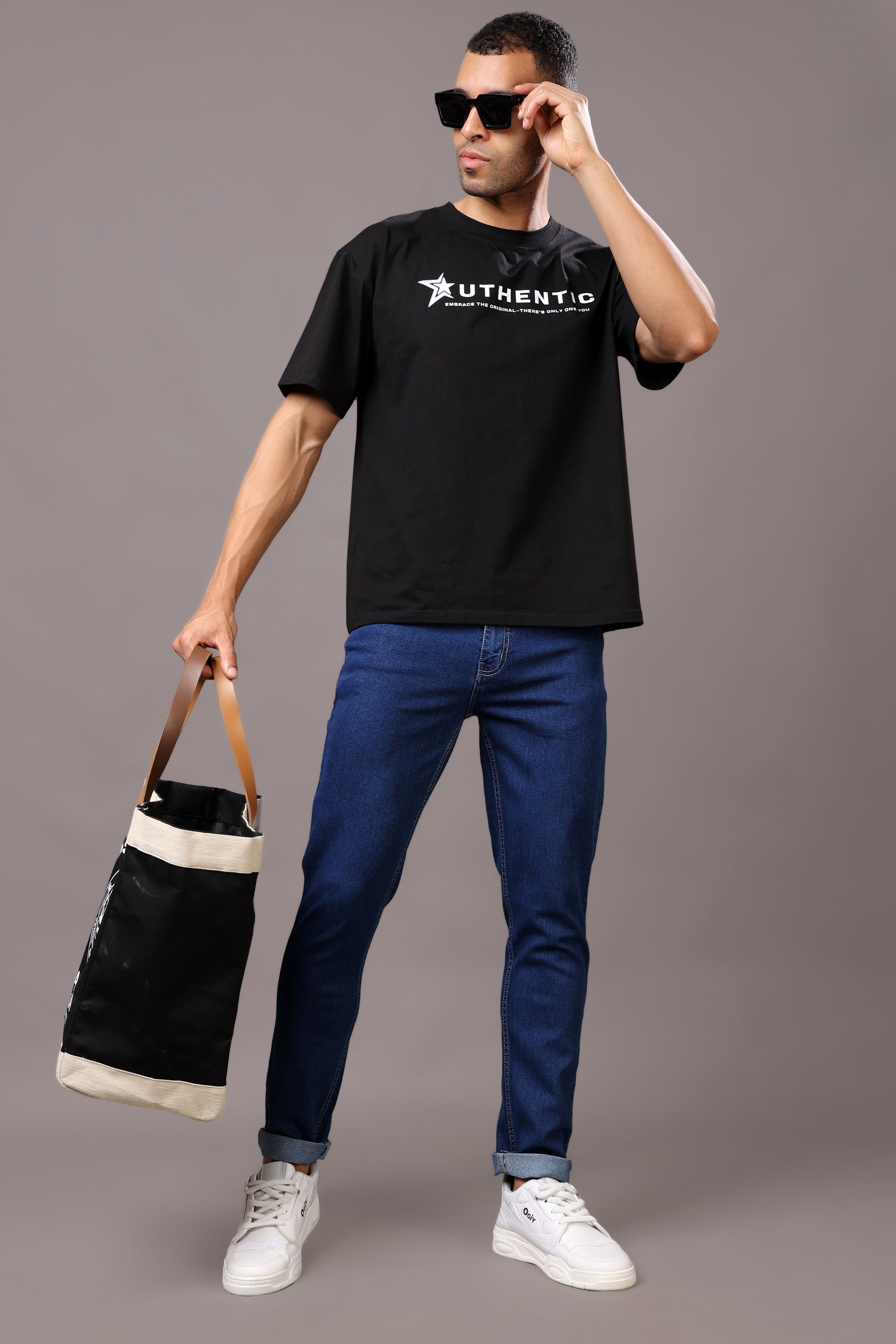 Stylox Men’s Slim Fit Mid-Rise Casual Jeans