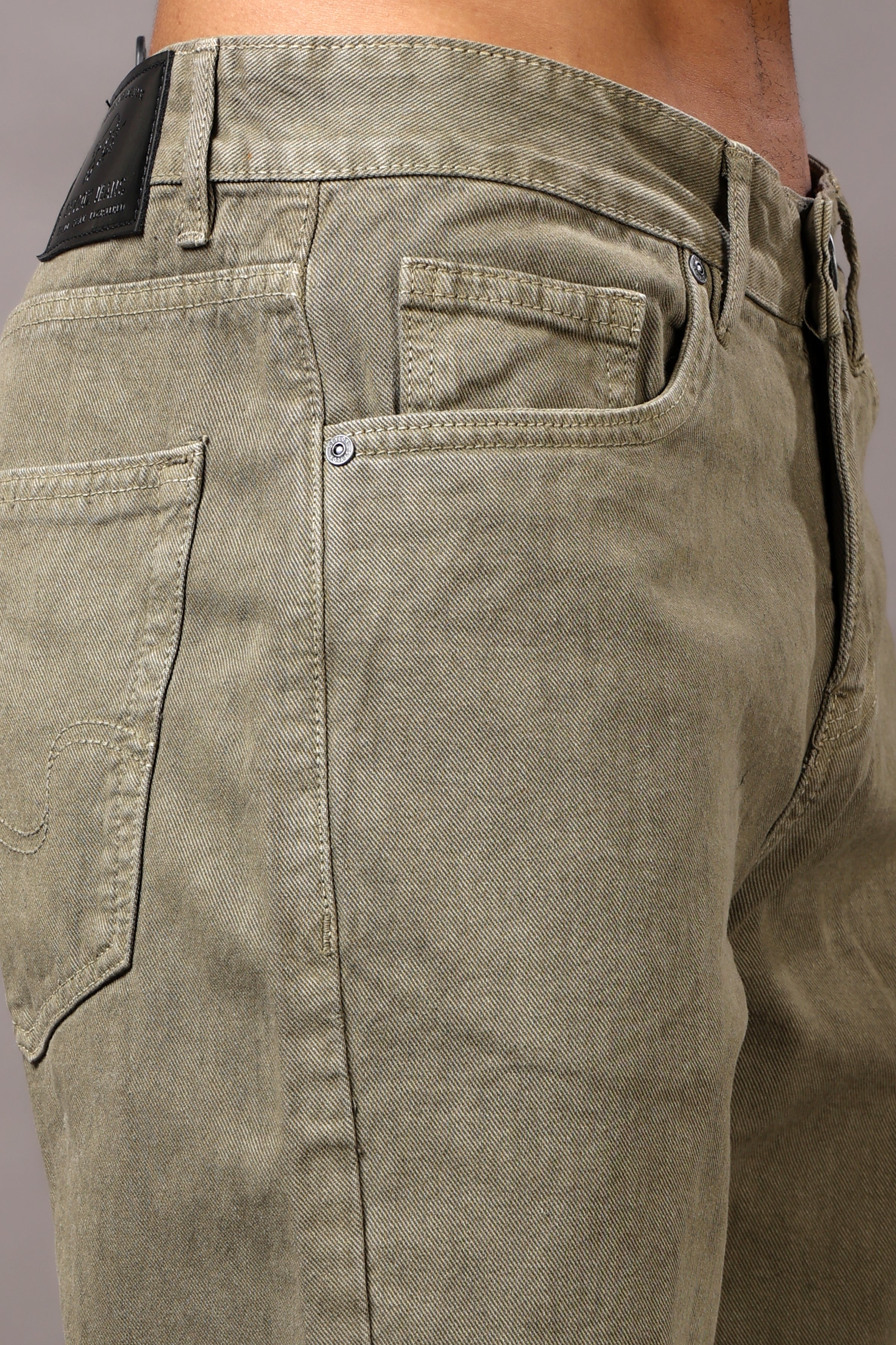 Stylox Men’s Relaxed Fit Denim Jeans - Ash Grey, Black, Steel Grey, Fossil Grey & Olive