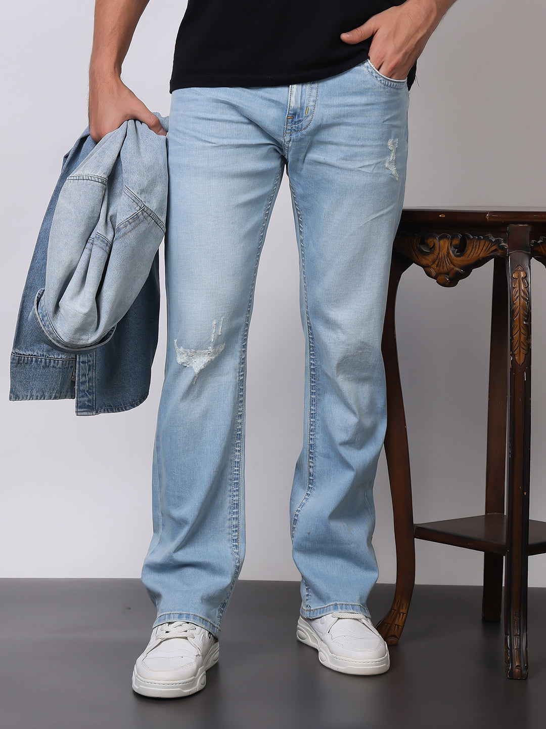 Stylox Men’s Bootcut Fit Jeans – Classic Flared Denim with Modern Comfort - Stylox