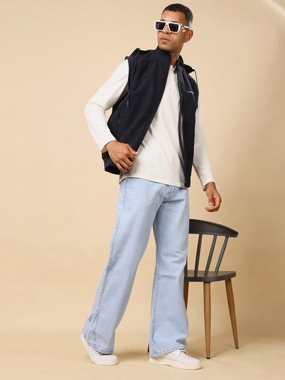 Stylox Sleeveless Solid Men’s Jacket | Lightweight Zip-Up Casual &amp; Sportswear Jacket