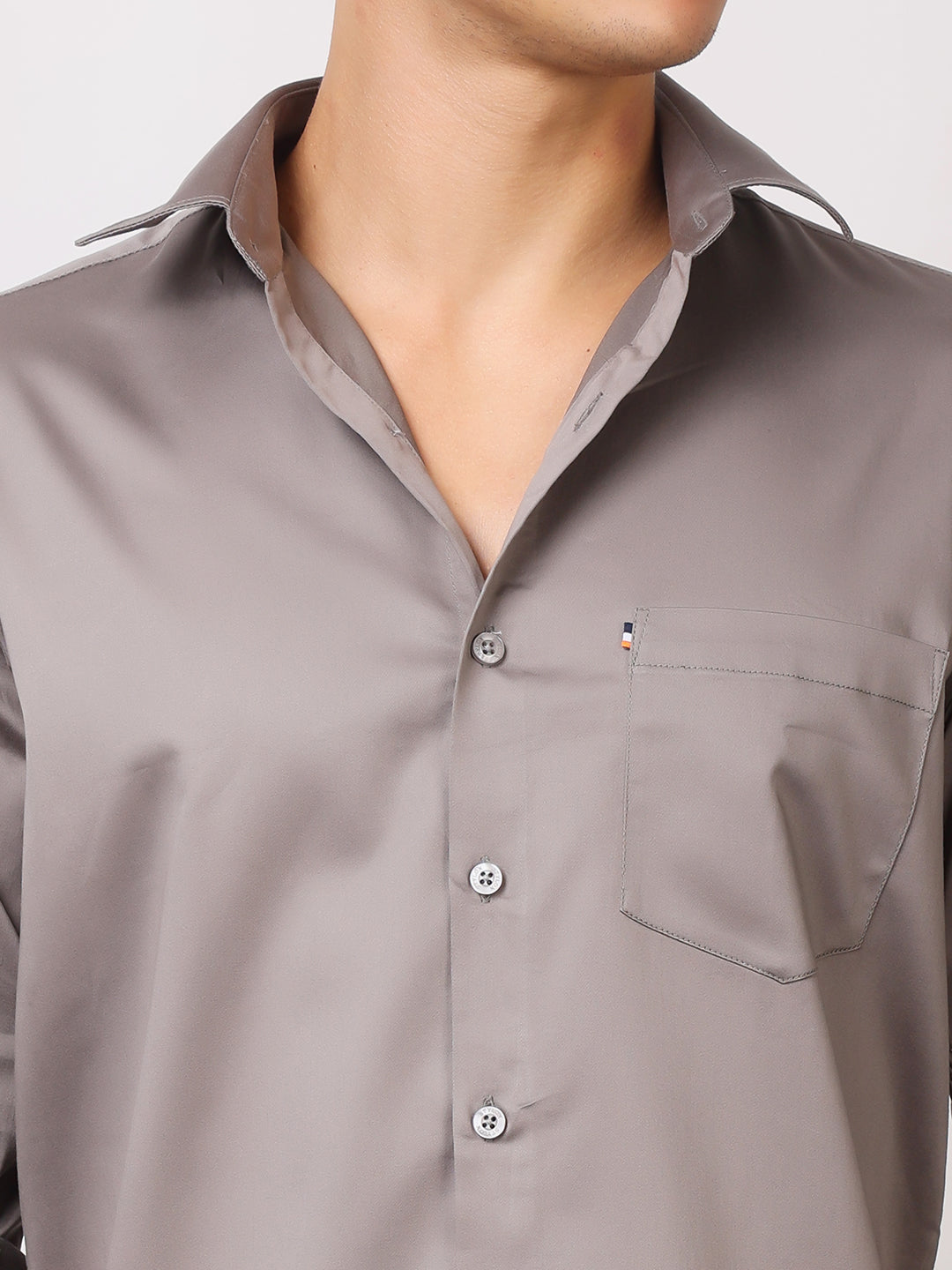 Stylox Men's Full Sleeve Solid Partywear Casual Shirt – Premium Shine Finish Cotton Blend Regular Fit Shirt for Stylish Evening & Occasion Wear - Stylox