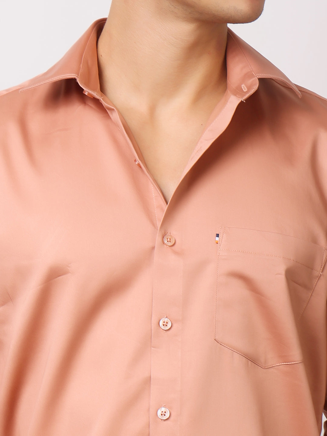 Stylox Men's Full Sleeve Solid Partywear Casual Shirt – Premium Shine Finish Cotton Blend Regular Fit Shirt for Stylish Evening & Occasion Wear - Stylox