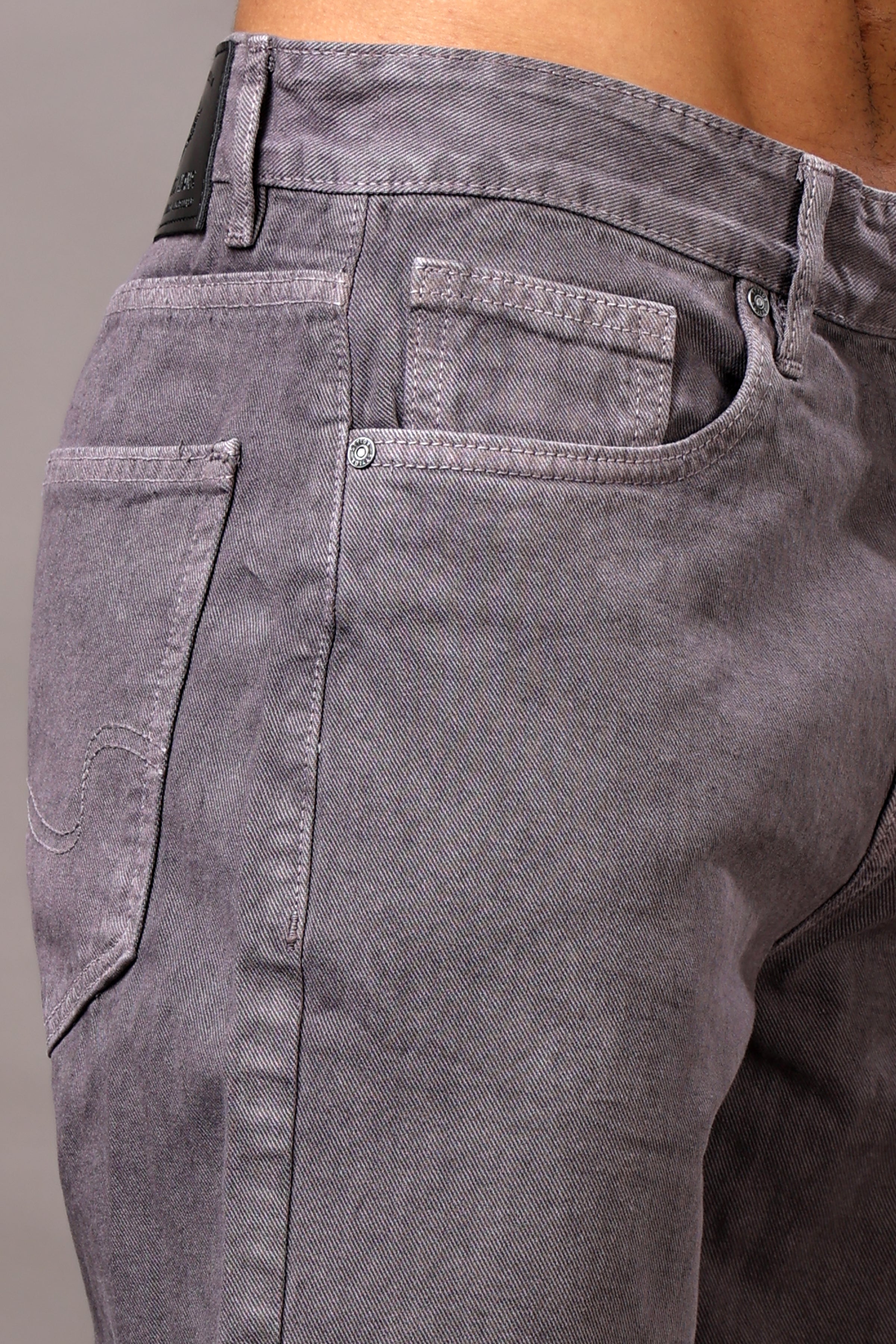 Stylox Men’s Relaxed Fit Denim Jeans - Ash Grey, Black, Steel Grey, Fossil Grey & Olive