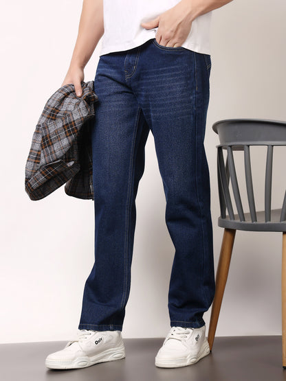 Stylox Men’s Relaxed Fit Solid Jeans | Comfortable Denim Casual Wear for Everyday Style