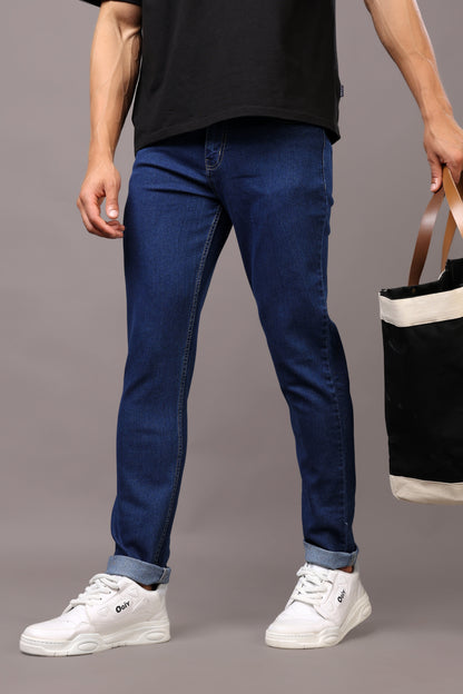 Stylox Men’s Slim Fit Mid-Rise Casual Jeans