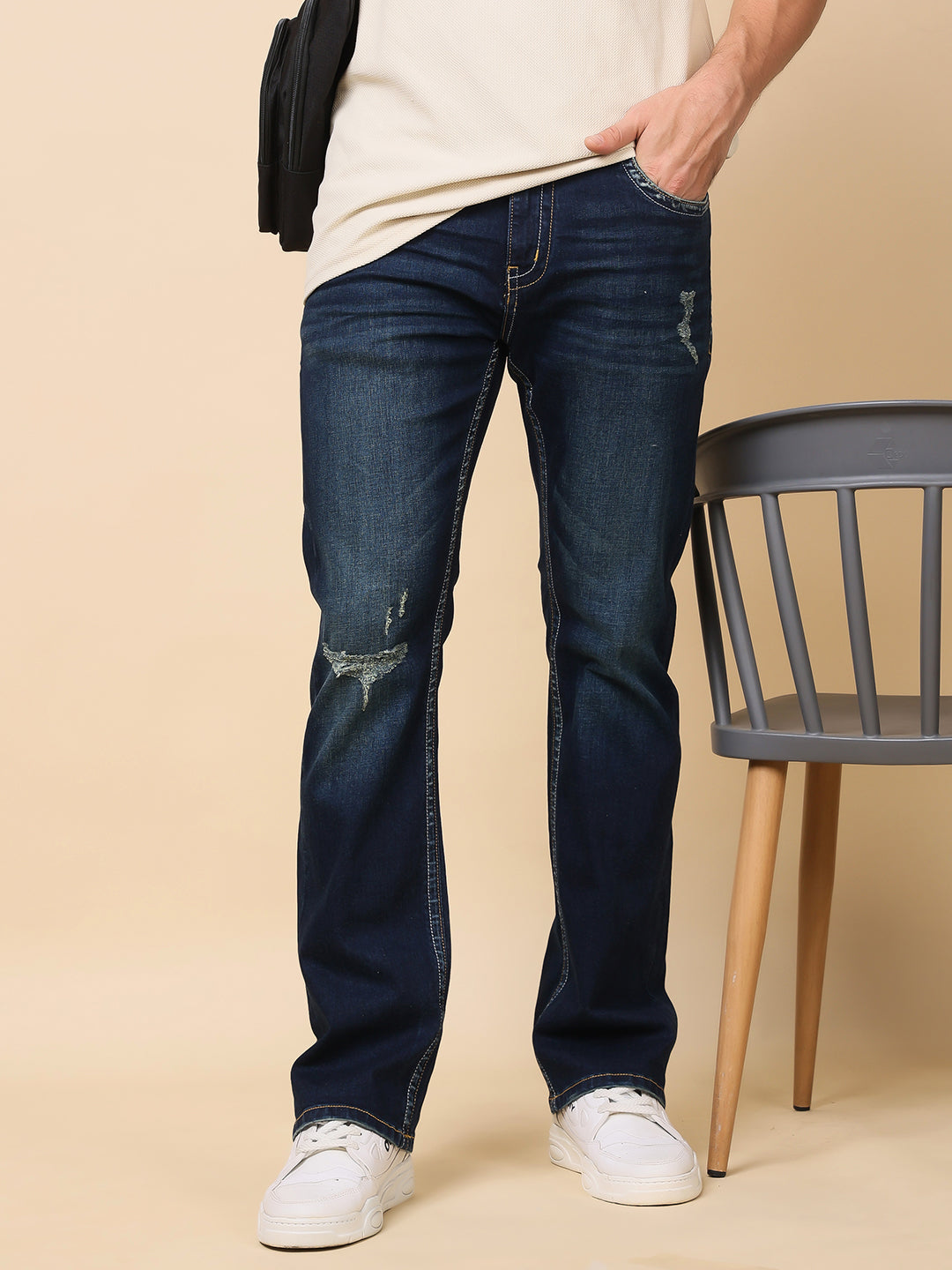 Stylox Men’s Bootcut Fit Jeans – Classic Flared Denim with Modern Comfort - Stylox