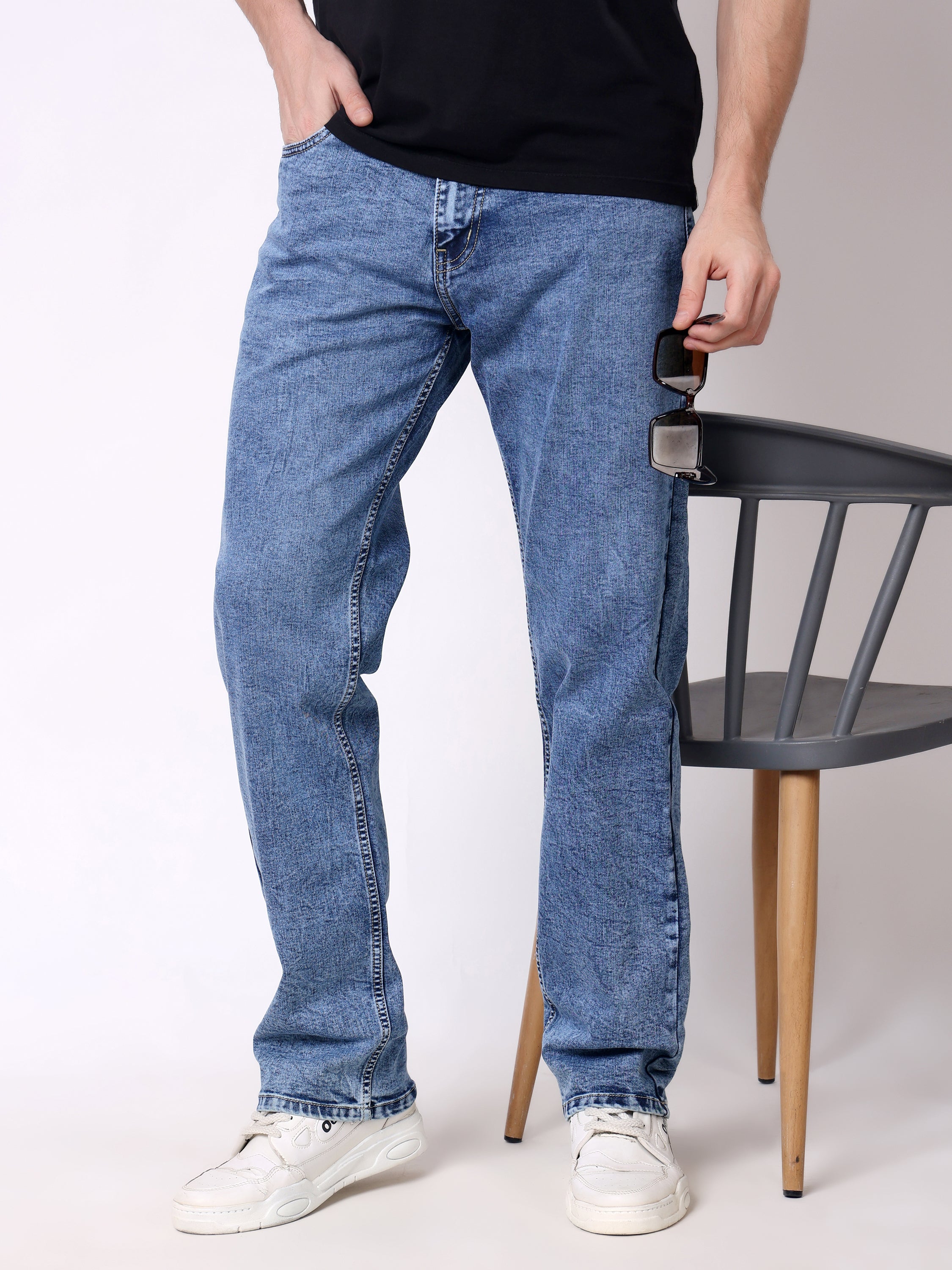 Stylox Men’s Comfort Fit Stretchable Denim Jeans - Stylox