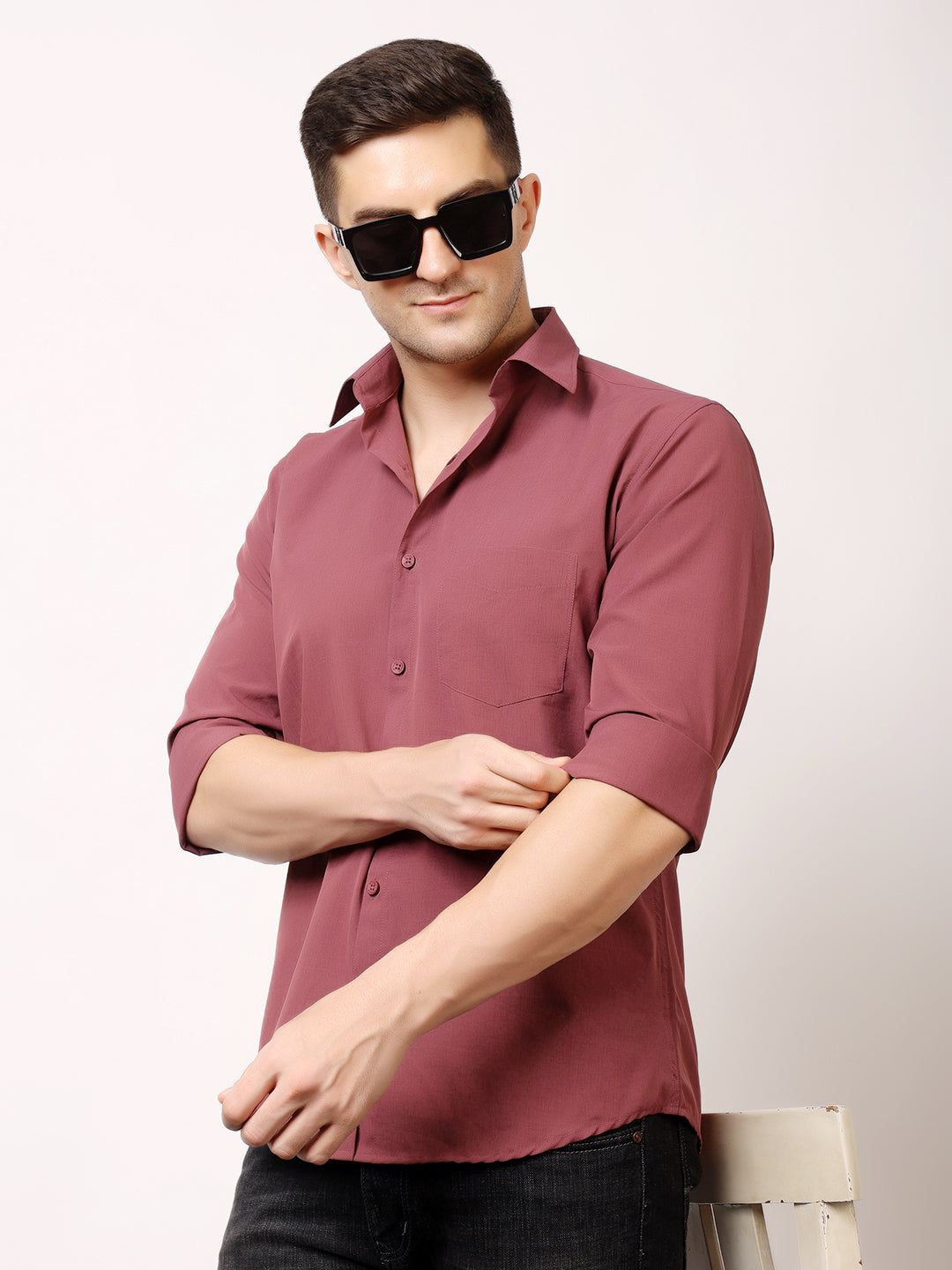Stylox Men's Regular Fit Cotton Blend Shirt | Casual & Party Wear - Stylox