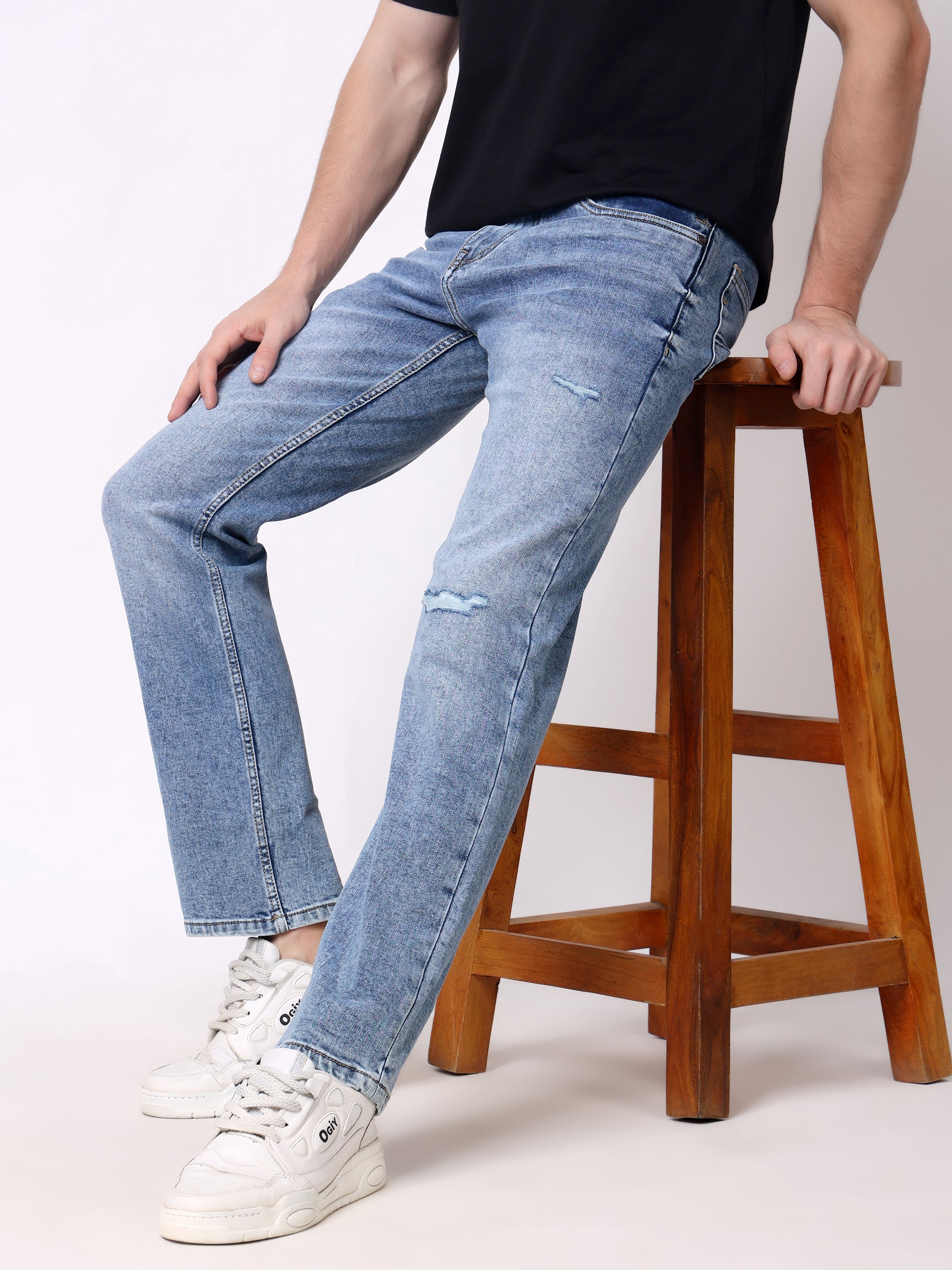 Stylox Men’s Non-Stretch Comfort Fit Denim Jeans - Stylox