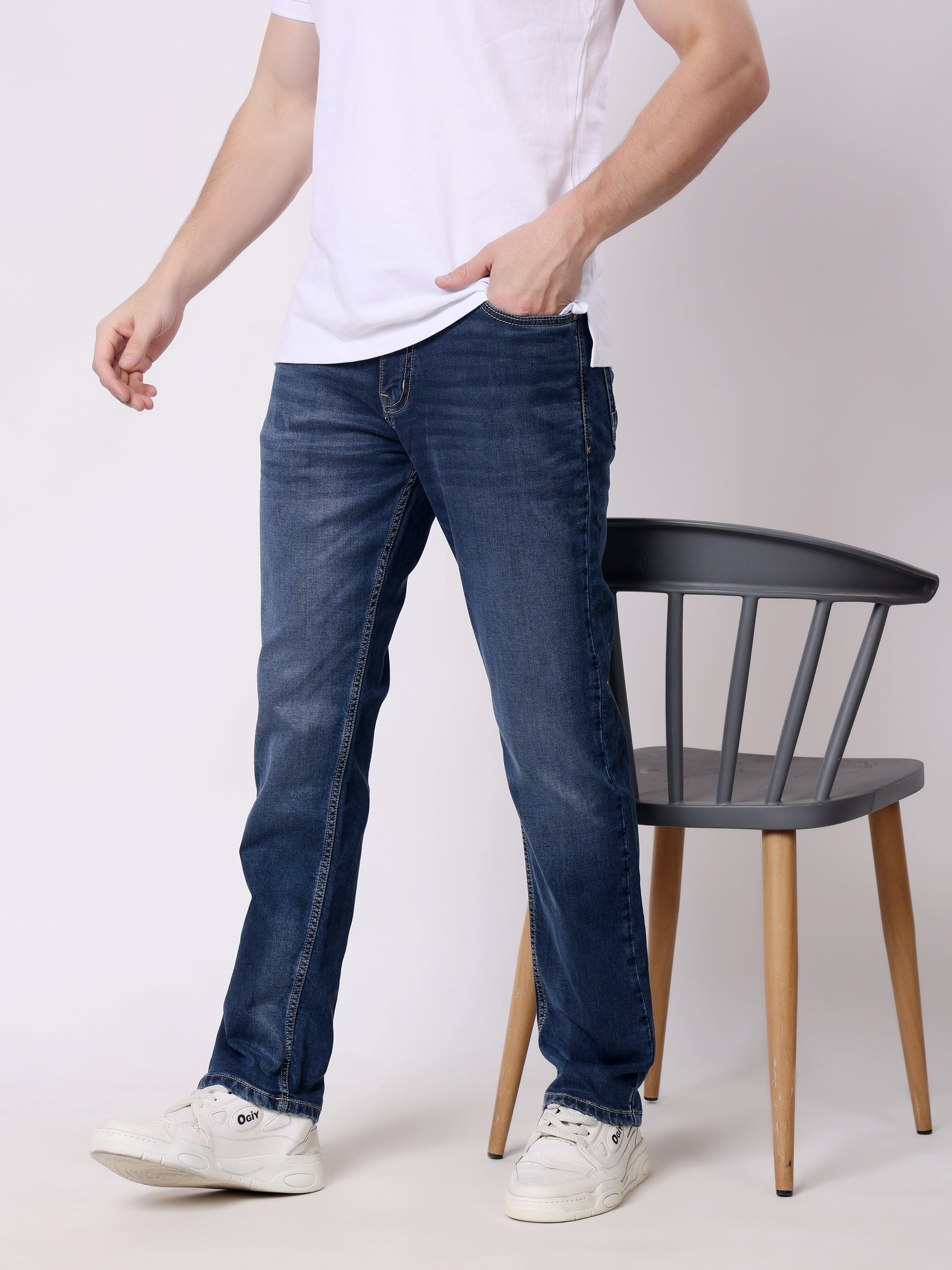 Stylox Men’s Stretchable Slim Fit Casual Denim Jeans - Stylox