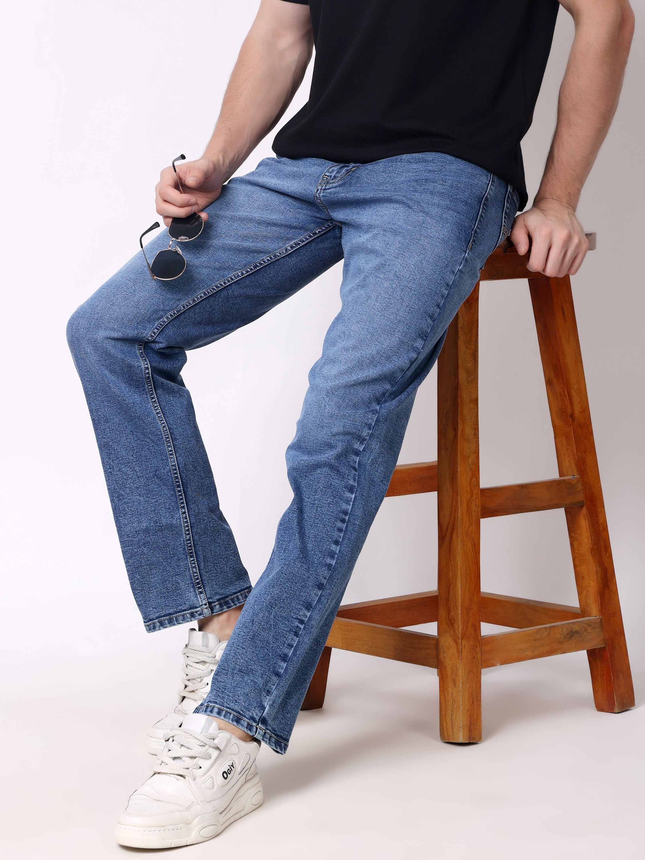 Stylox Men’s Comfort Fit Stretchable Denim Jeans - Stylox