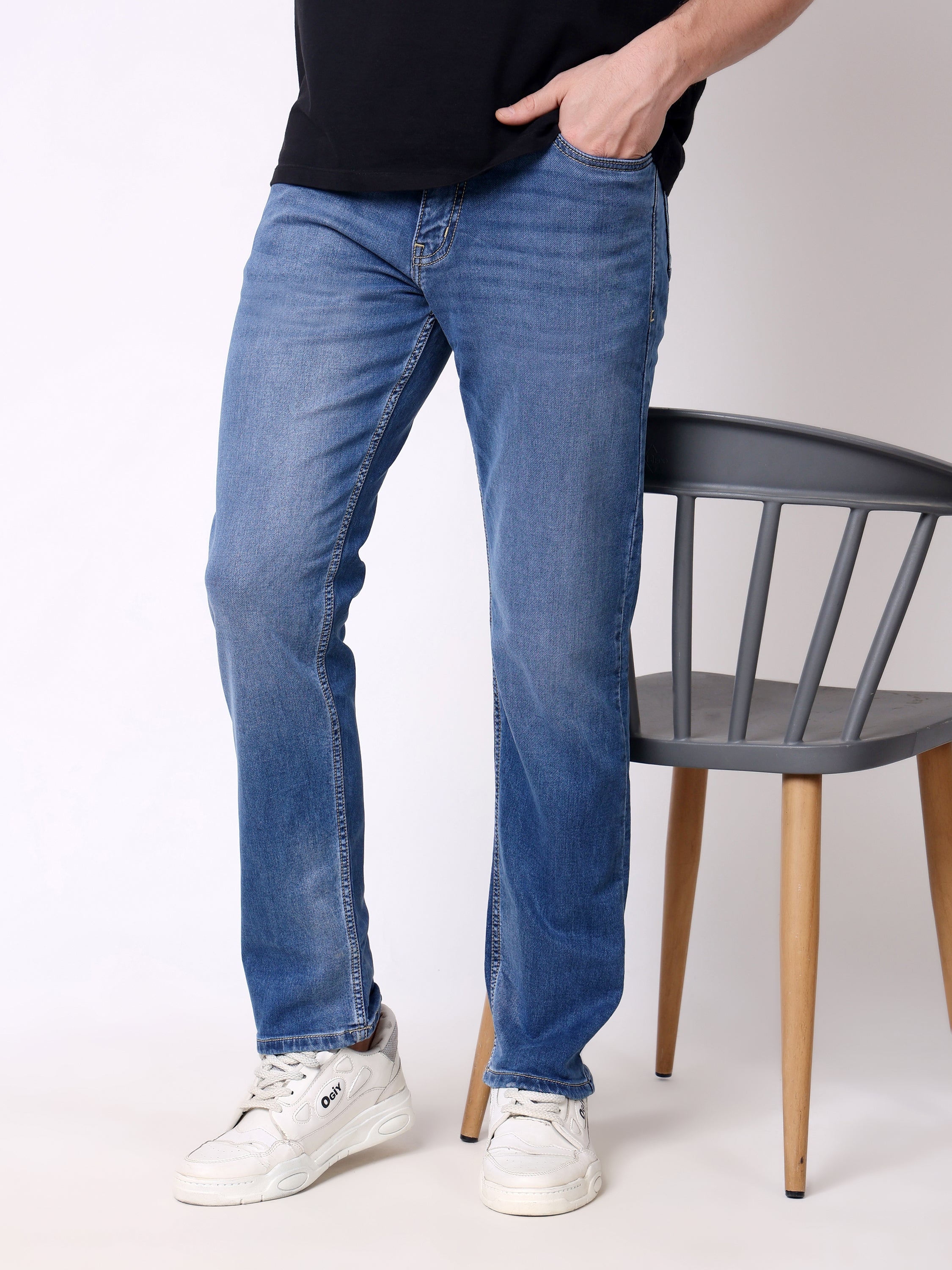 Stylox Men’s Stretchable Slim Fit Casual Denim Jeans - Stylox