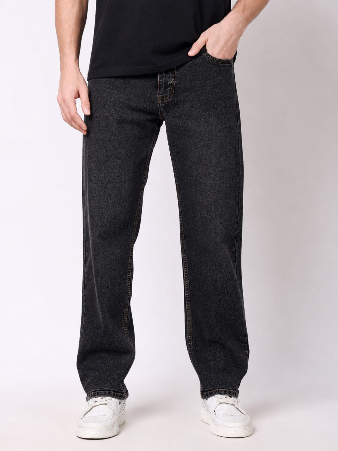 Stylox Men's Slim Fit Stretchable Solid Denim Jeans