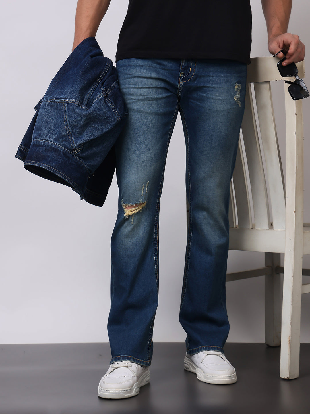 Stylox Men’s Bootcut Fit Jeans – Classic Flared Denim with Modern Comfort - Stylox