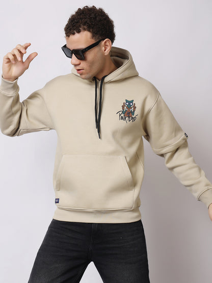 Stylox Men’s Graphic Winter Hoodie – Floyd Printed Pullover with Kangaroo Pocket &amp; Warm Fleece Fabric