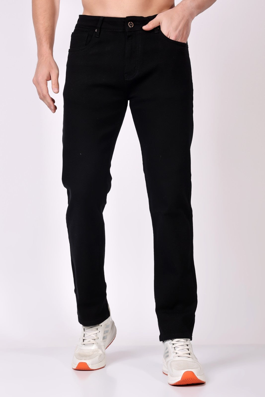 Stylox Comfort Fit Men's Denim Jeans - Black | - Stylox
