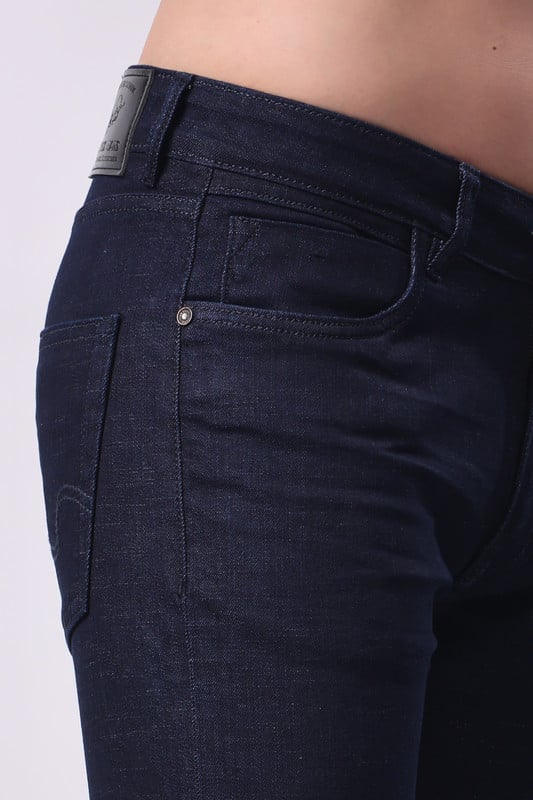 Stylox Slim Fit Dark Blue Denim Jeans For Men - Stylox