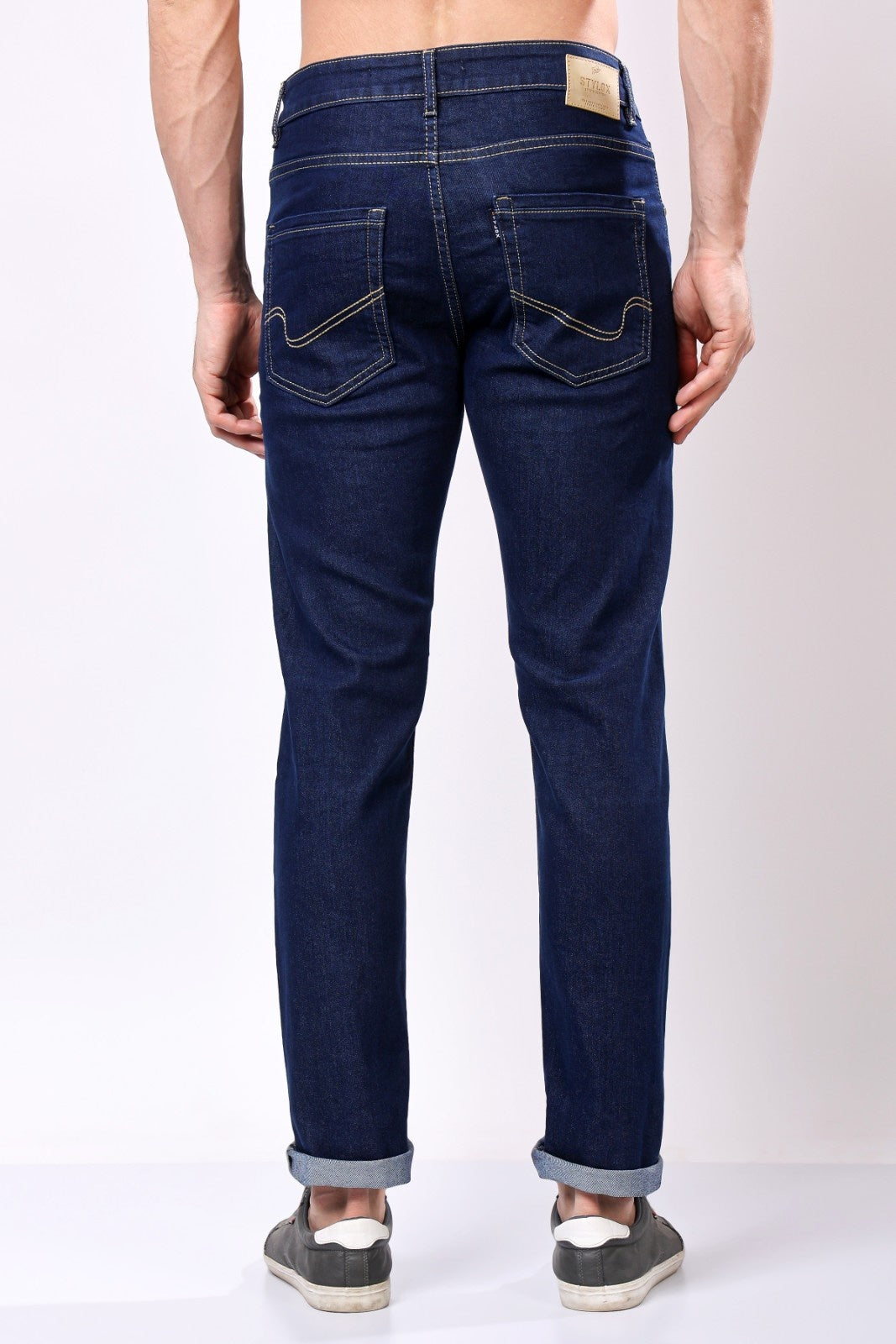 Stylox Slim Fit Denim Jeans - Dark Blue,