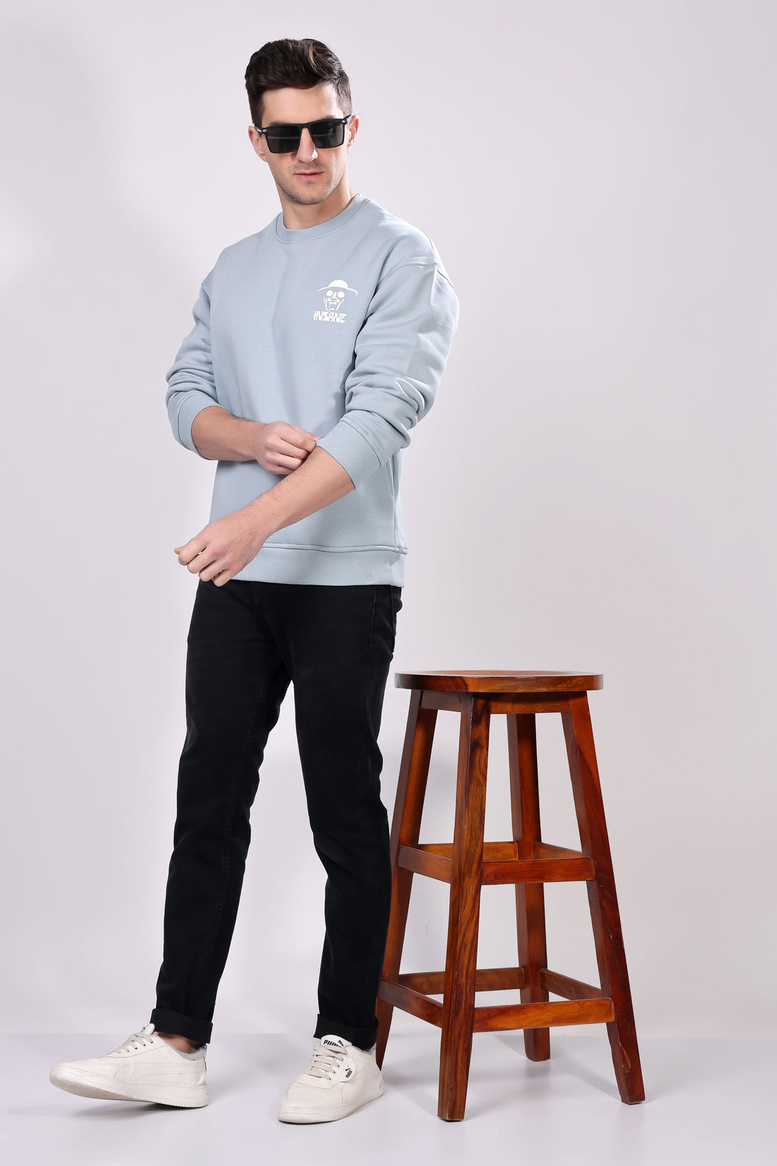 Stylox Printed Full Sleeve Sweatshirt For Men