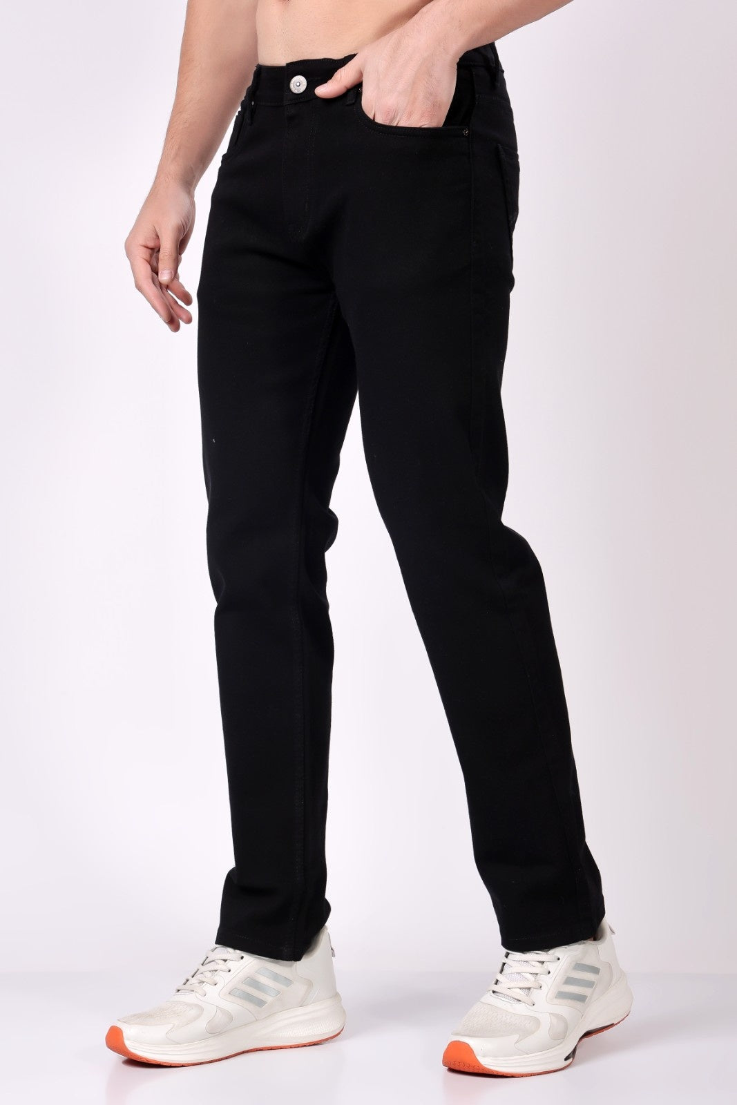 Stylox Comfort Fit Men's Denim Jeans - Black | - Stylox