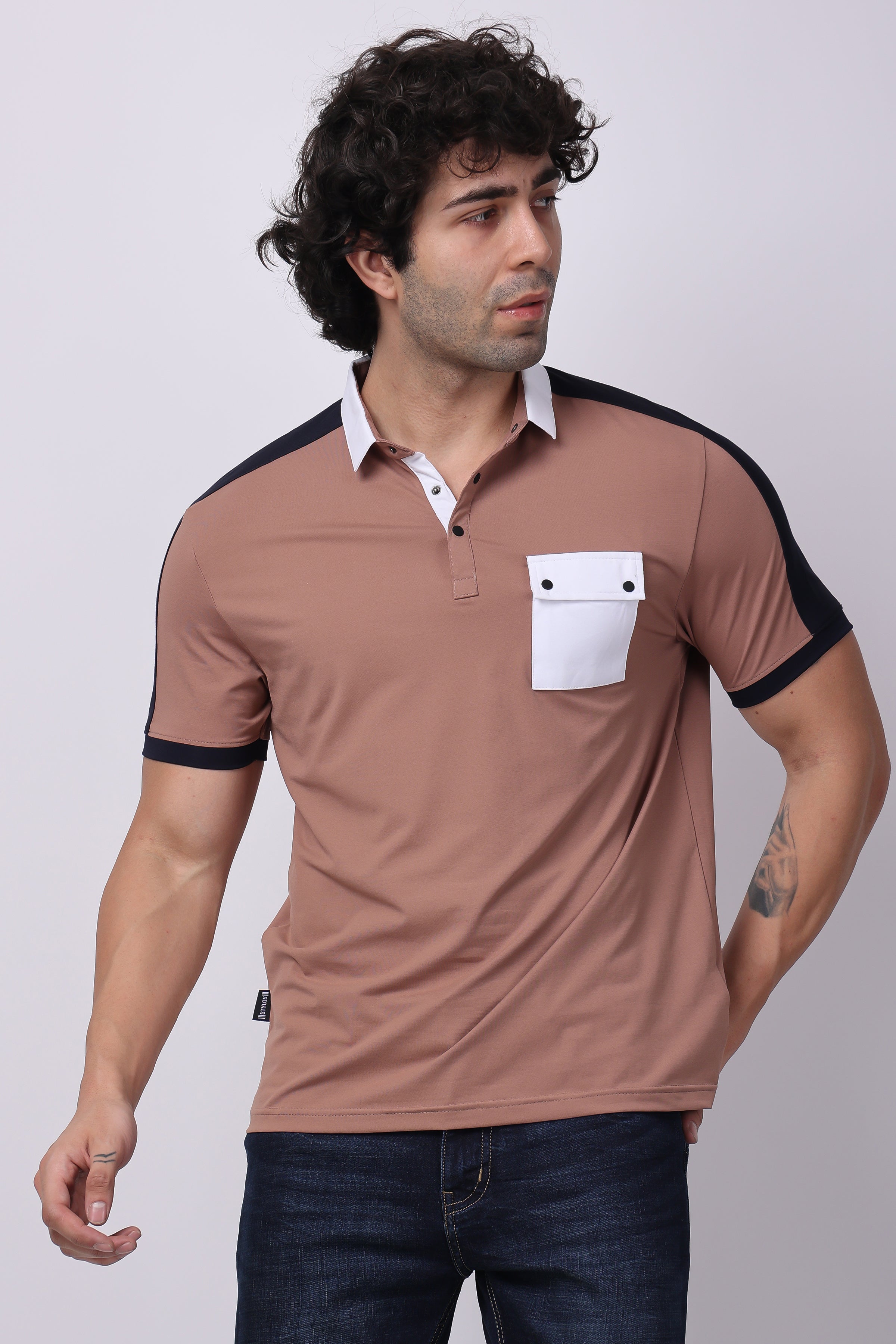 Stylox Half Sleeve Solid Polo T-Shirt For Men - Stylox