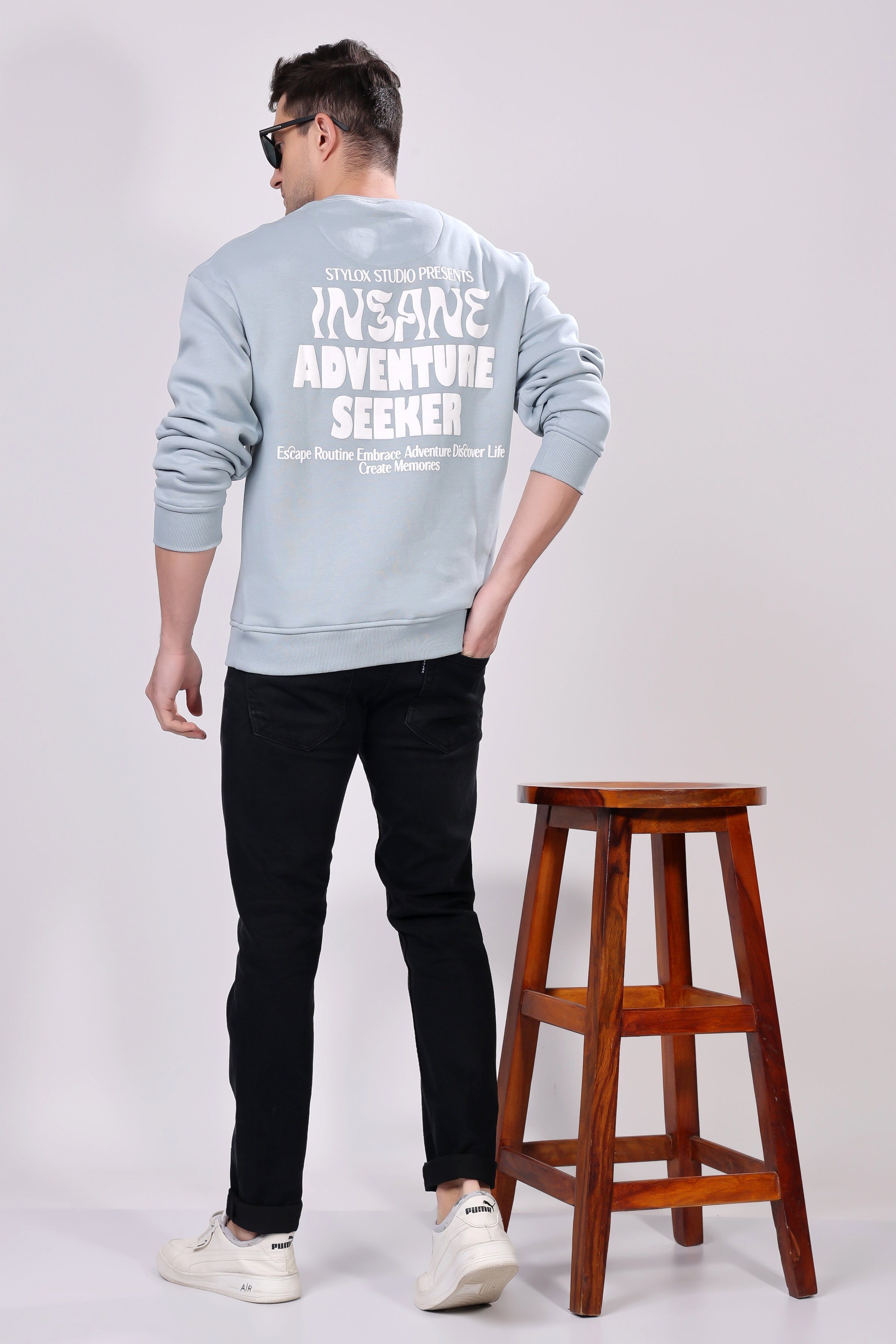 Stylox Printed Full Sleeve Sweatshirt For Men - Stylox